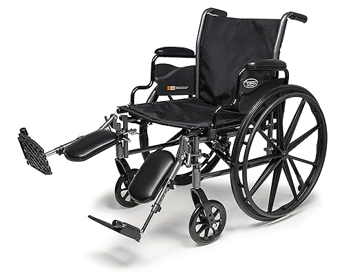 Vista 2 de Everest & Jennings Traveler L3 Plus - Silla de ruedas ligera, para adultos, asiento de 20 pulgadas