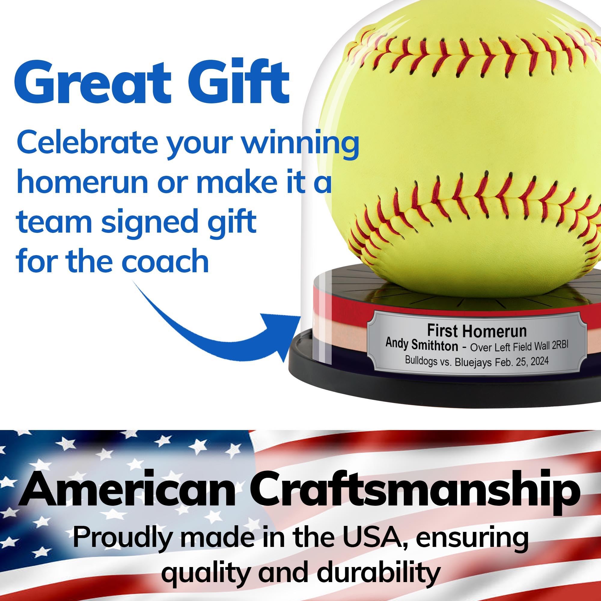 Amazon.co.jp: Balldome ソフトボールディスプレイケース ラベルなし