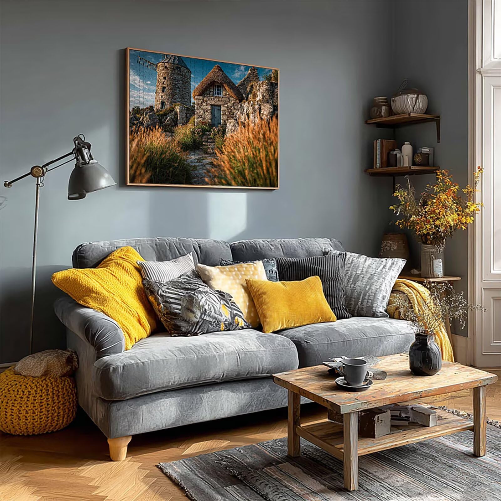 Puzzle 2000 elementów dla dorosłych, architektura, drewniane puzzle, 99 x 71 cm, części ściśle do siebie pasują, dla mężczyzn kobiet starszych seniorów, dekompresyjna, letnia dekoracja, prezenty