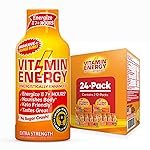 Vitamin Energy Immune+ Extra Strength Energy Shot Orange Burst 24 Pack, 260mg Natural Caffeine, B-Vitamins, Citicoline, Green Tea, Immunity & Focus Support, Zero Sugar, Gluten-Free 1.93 fl oz