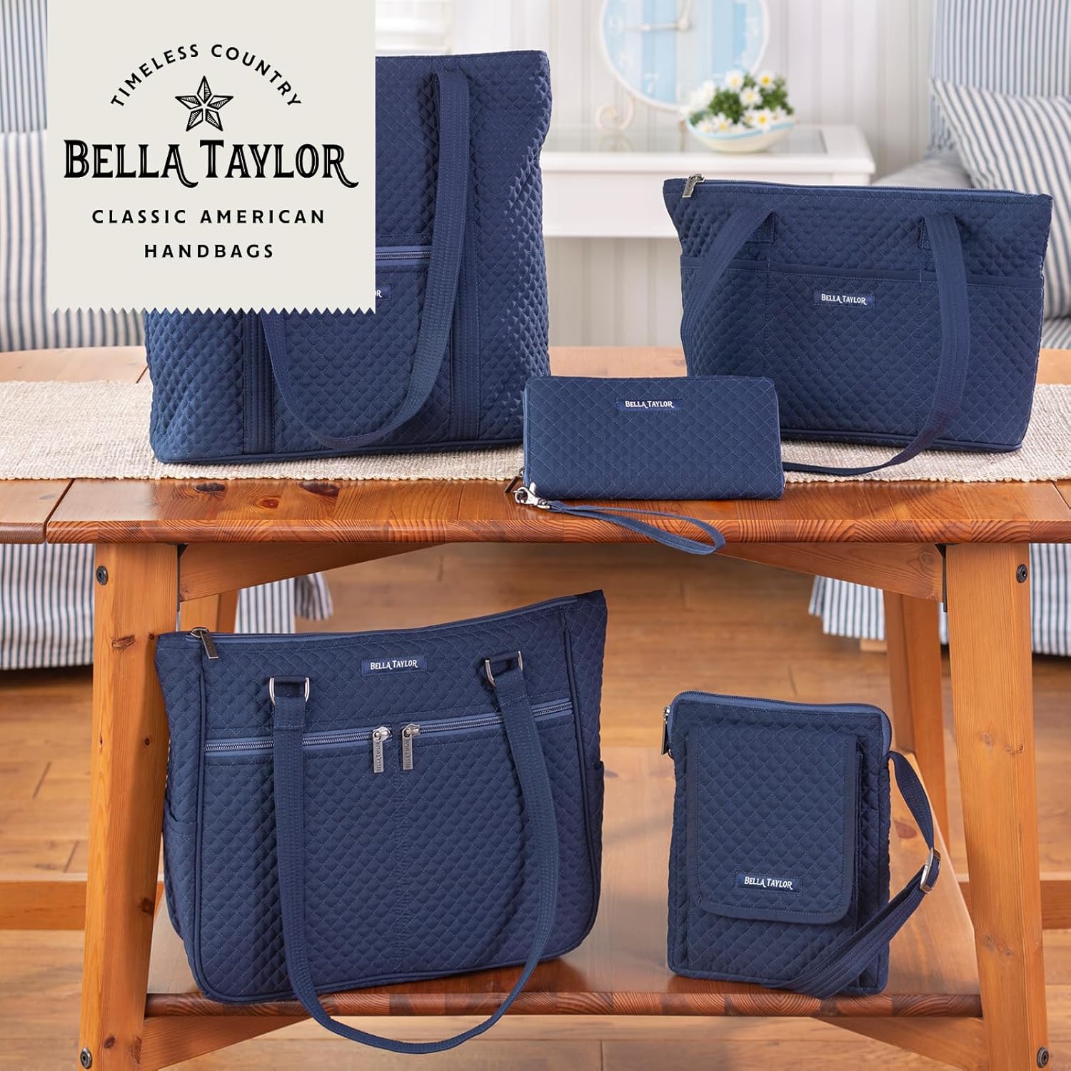 Bella Taylor Essentials Crossbody Purse with Built In Wallet - Image 6