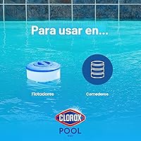 Vista 4 de Clorox Pool&Spa XtraBlue - Tabletas de cloración de 2.54 centímetros (1 pulgada) 1.70 kg, Nuevo aspecto, Blanco