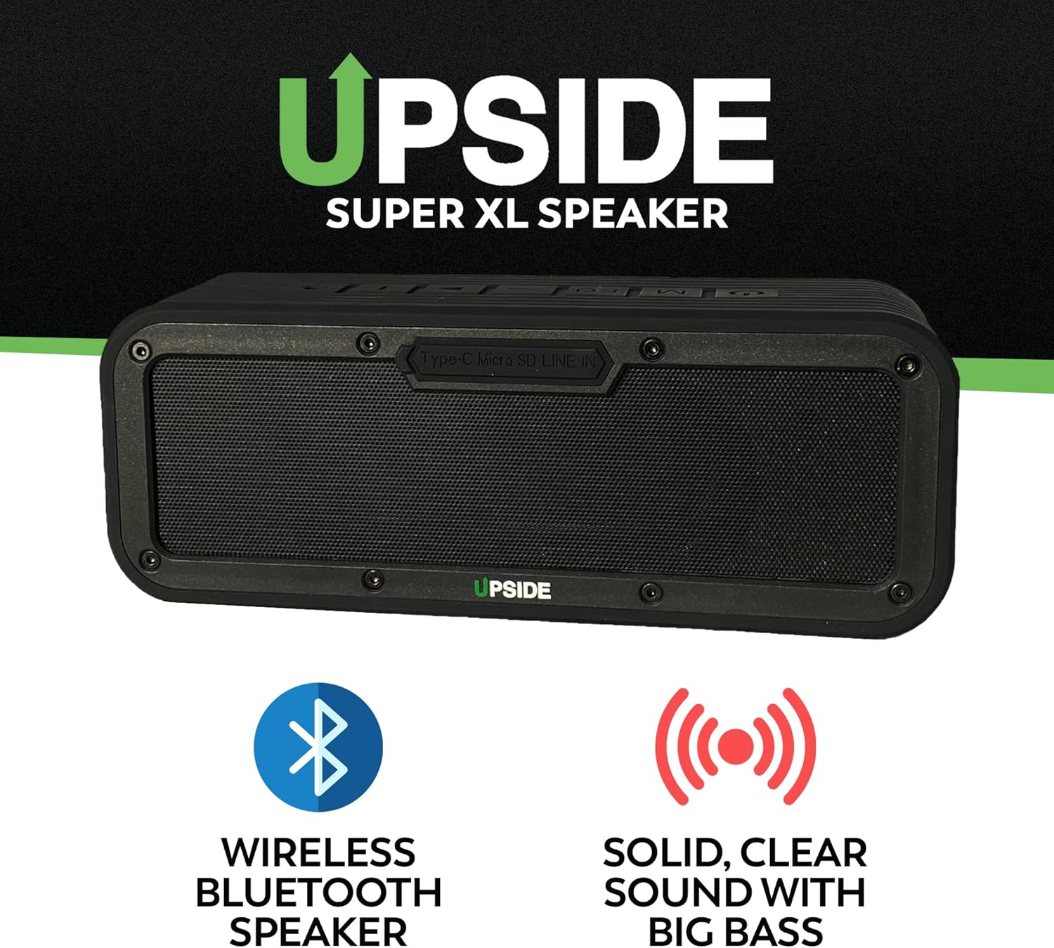 upside golf magnetic bluetooth speaker for golf cart super xl pro waterproof sound system mountable golf cart speaker awesome 120 foot wireless
