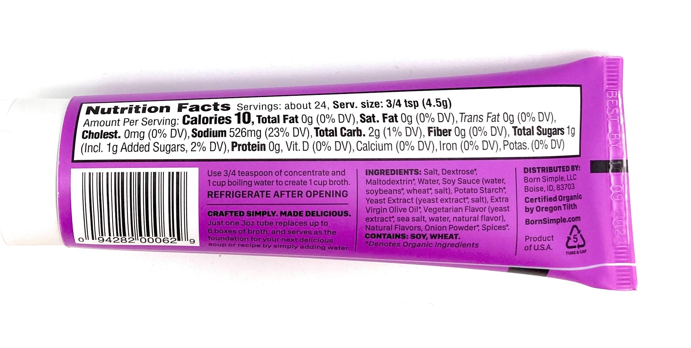 Born Simple Organic Beef Style Broth Concentrate, 3 OZ