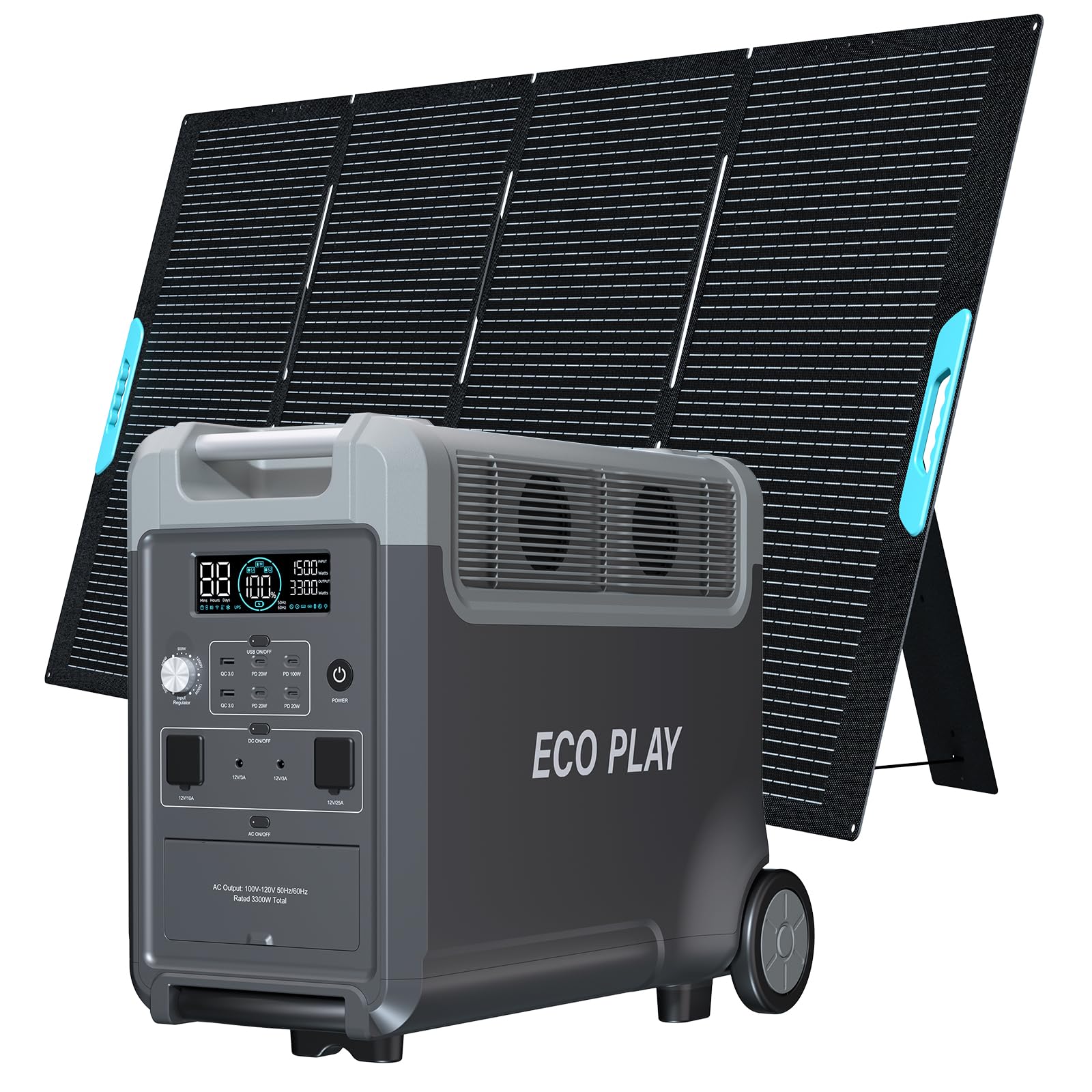 ECO PLAY 400W ポータブル電源 Amazon.co.jp: 【進級版】Eco Play 3600 Pro ポータブル電源 + 400W