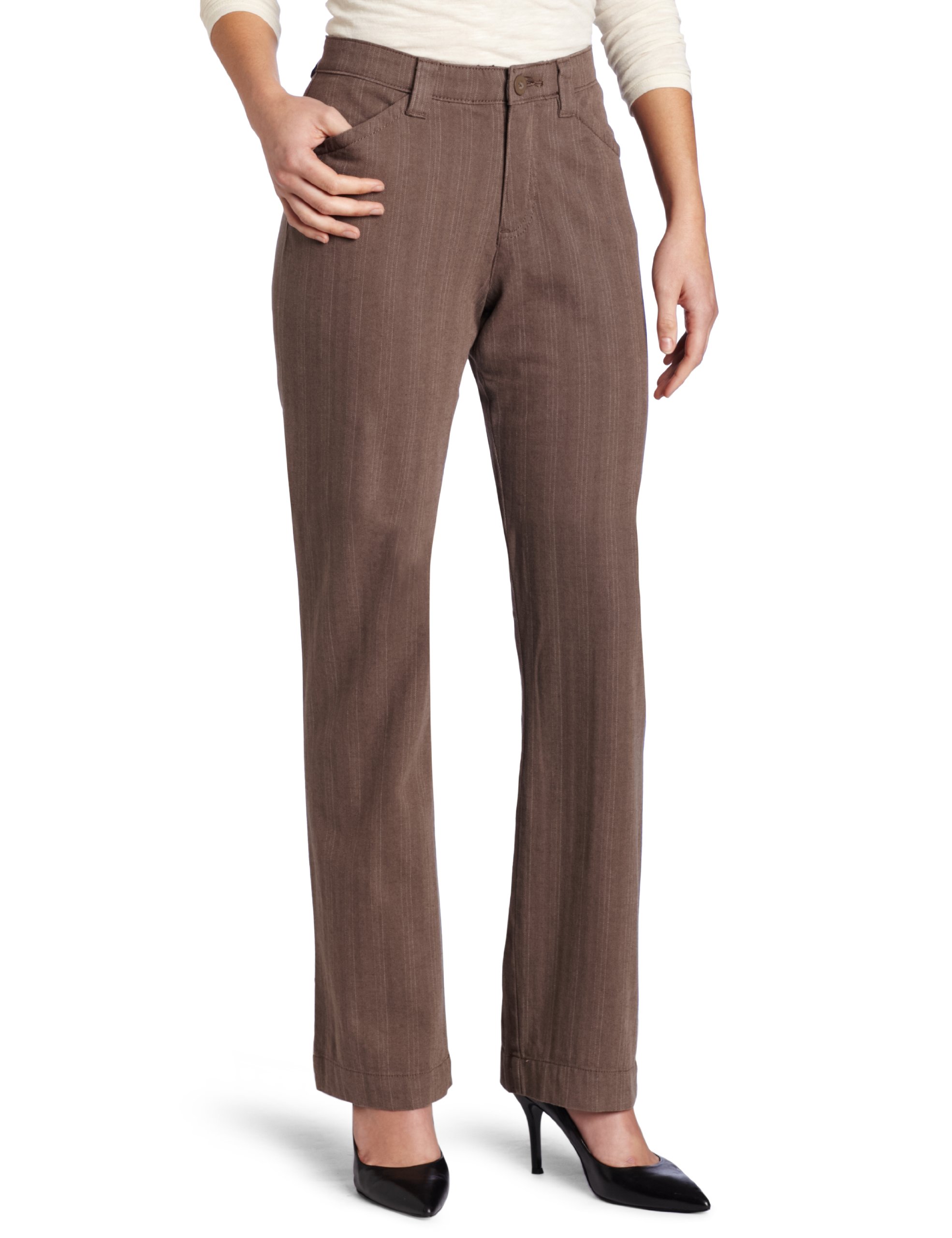 Lee Womens Petite Comfort Fit Straight Leg Pant