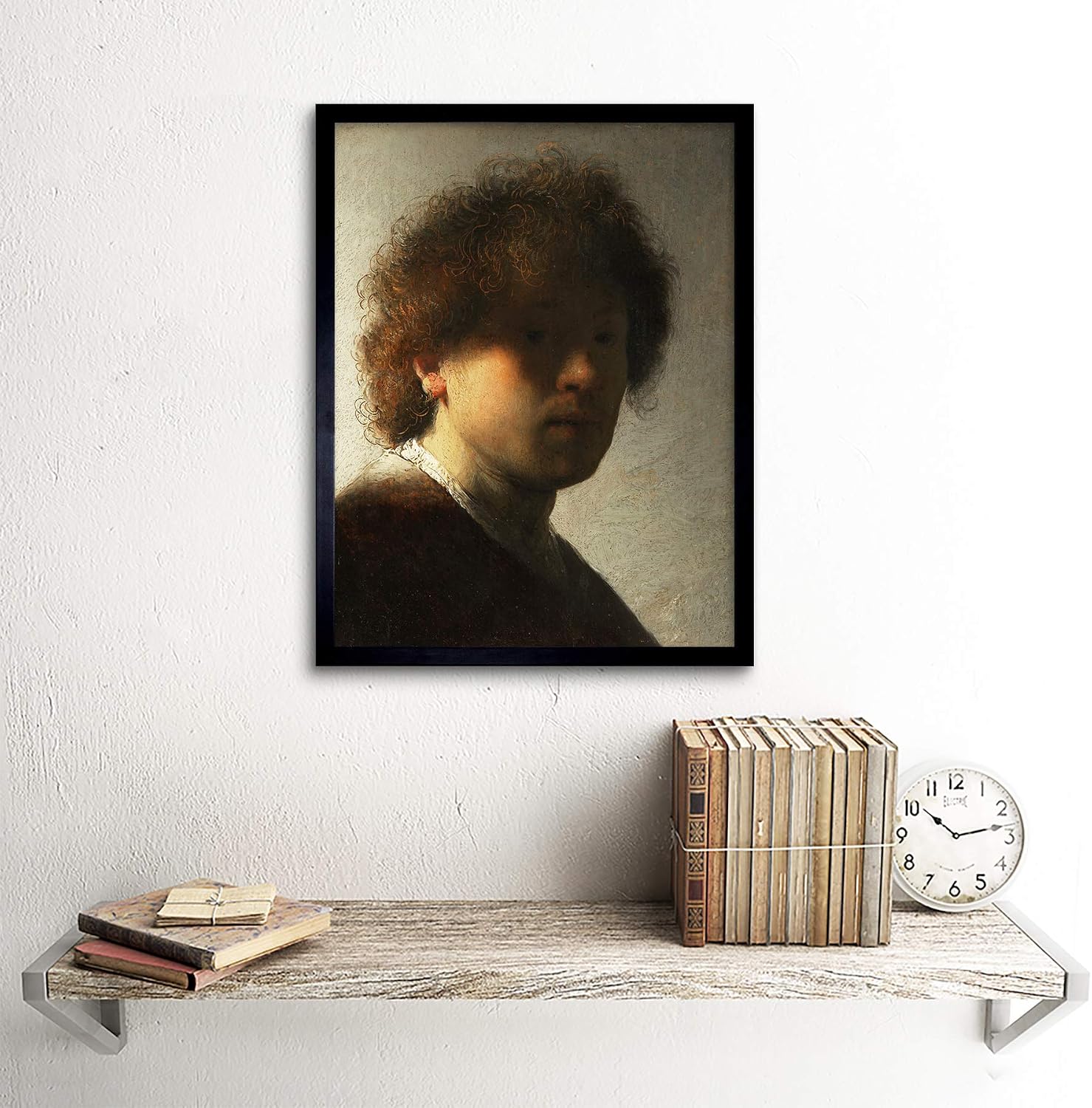 Rembrandt Zelfportret Op Jeugdige Leeftijd Art Print Framed Poster Wall Decor 12x16 inch