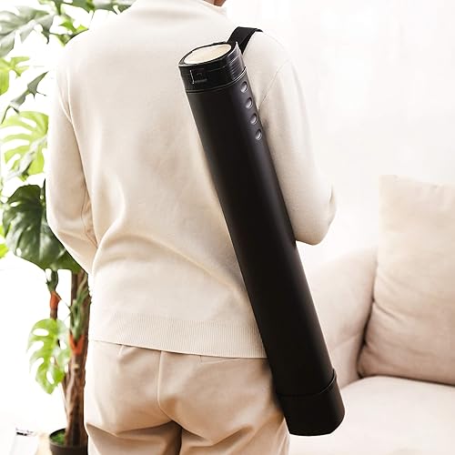 Miniatura 6 de Paquete de 2 tubos extensibles para póster que se expanden de 24.5 a 40 pulgadas con correa para el hombro, para llevar documentos, planos, dibujos
