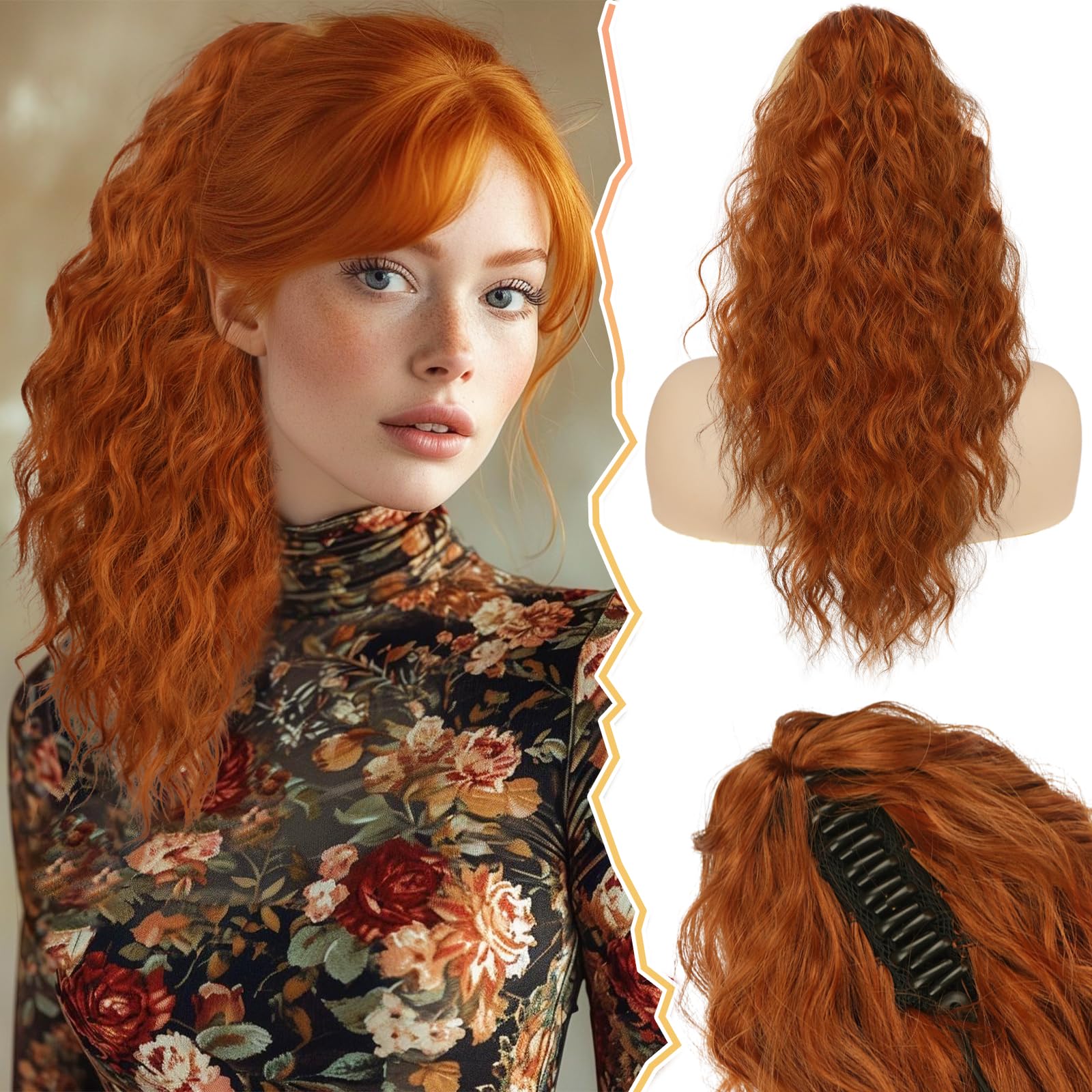 BARSDAR Copper Ponytail Extension