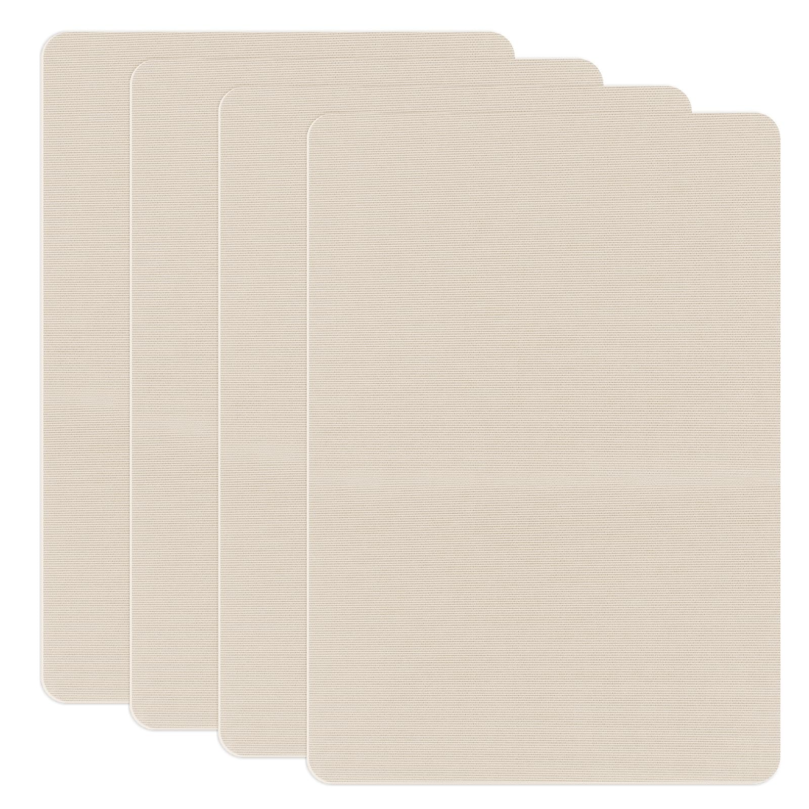 Flintronic 4 Pack Nylon Fabric Patch, 20 * 30cm Self-Adhesive Fabric Patches, Waterproof Nylon Fabric Repair Tape for Puffer Jacket, Tent, Backpack, Sleeping Bags (Off-White)