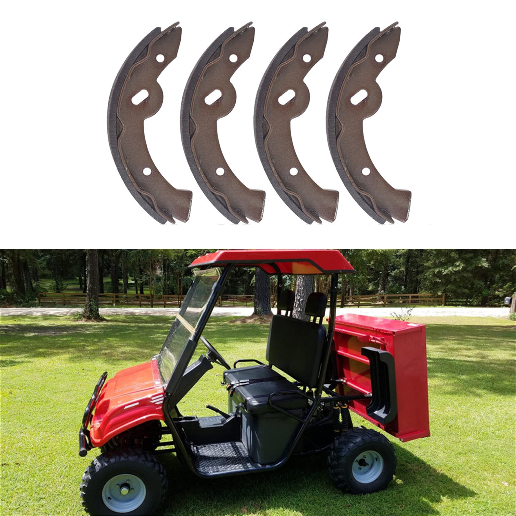 munirater Brake Shoe Kit 2 WD Both Wheels Replacement for Chuck Wagon Rear Brake Shoes Kit 16279 2-11170 2-11166