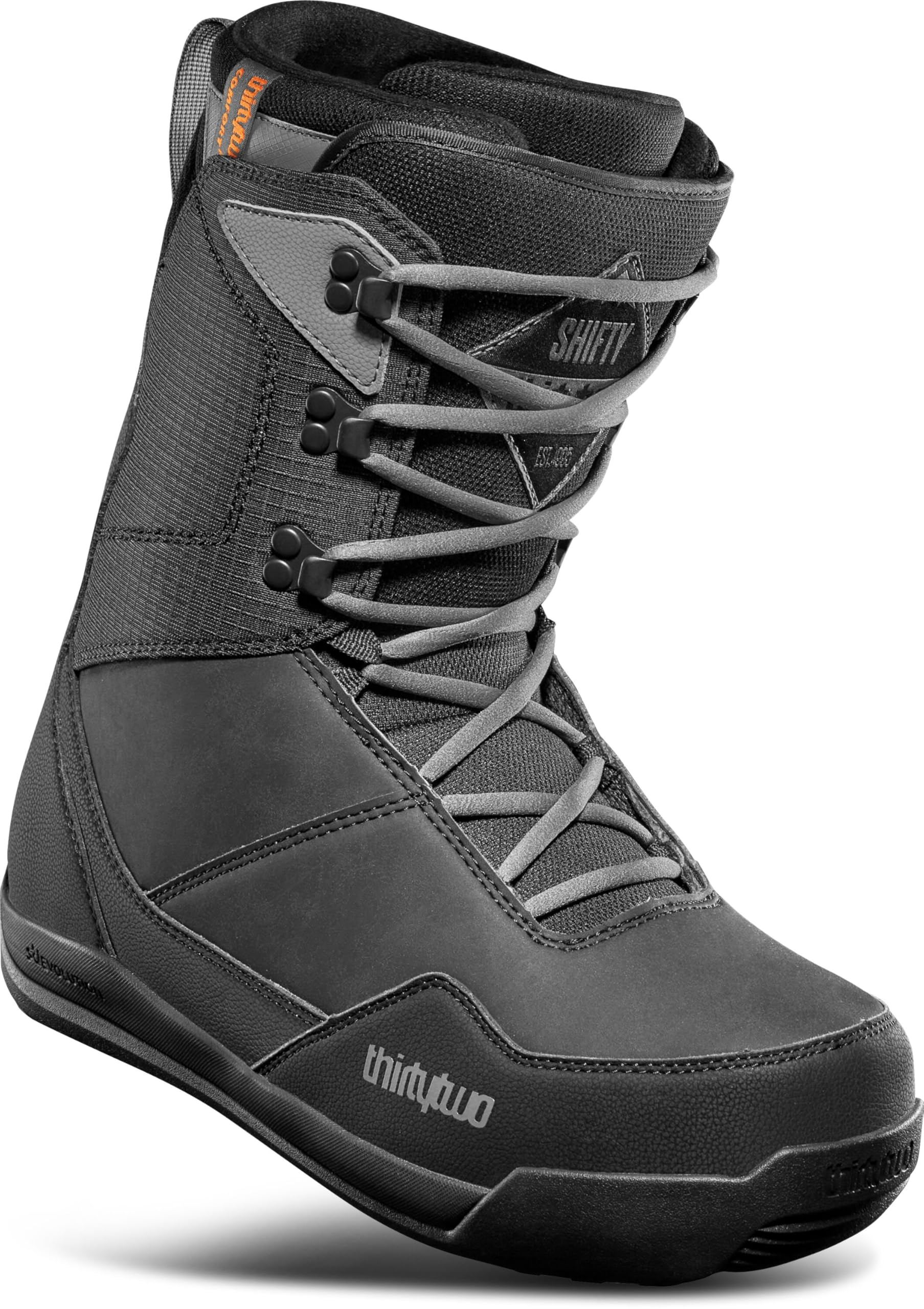 ThirtyTwo Shifty Snowboard Boots - Snowboard Boots with Dual-Zone Lacing & Grippy Outsole