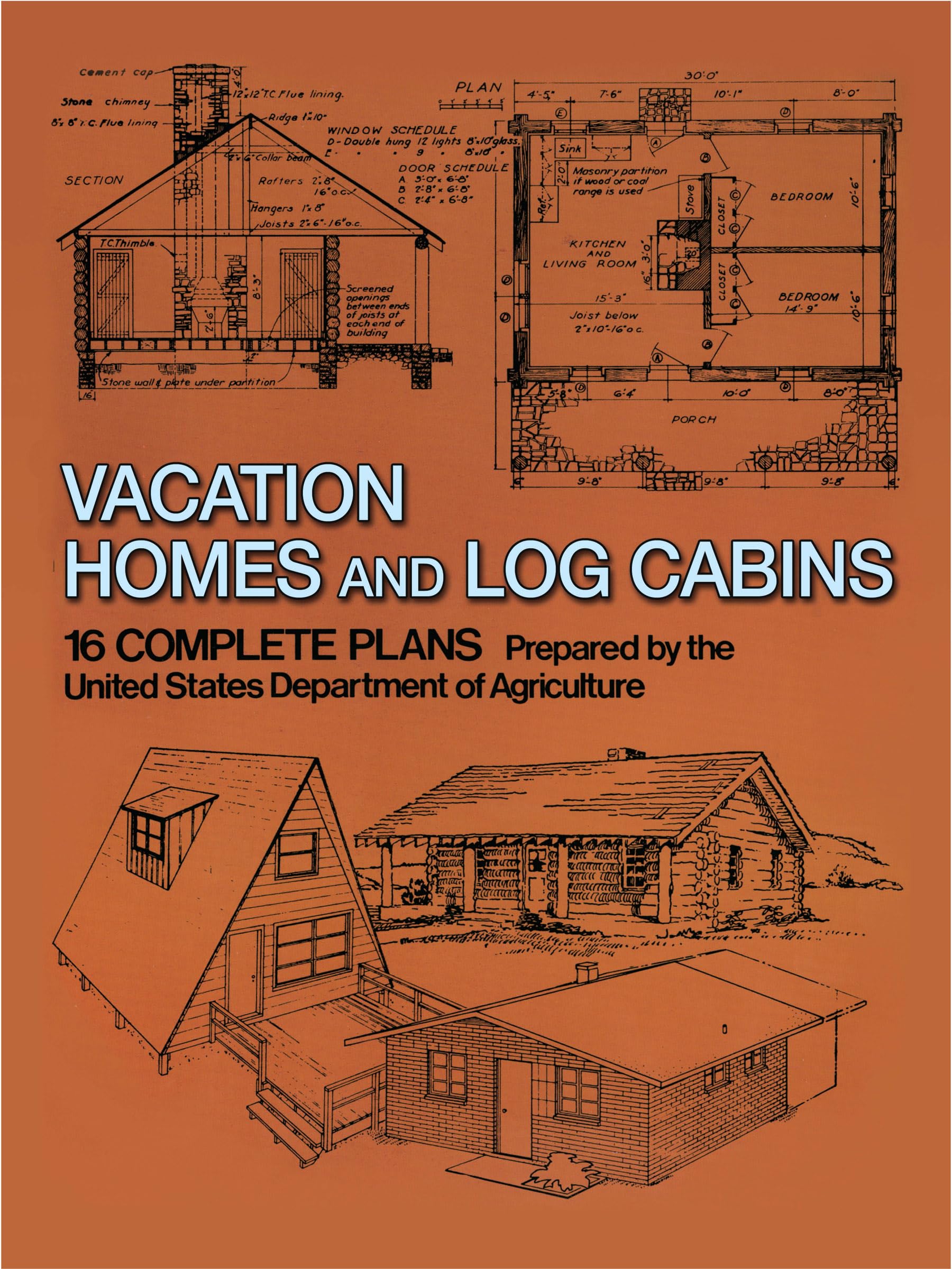 Vacation Homes and Log Cabins (Dover Crafts: Building & Construction)