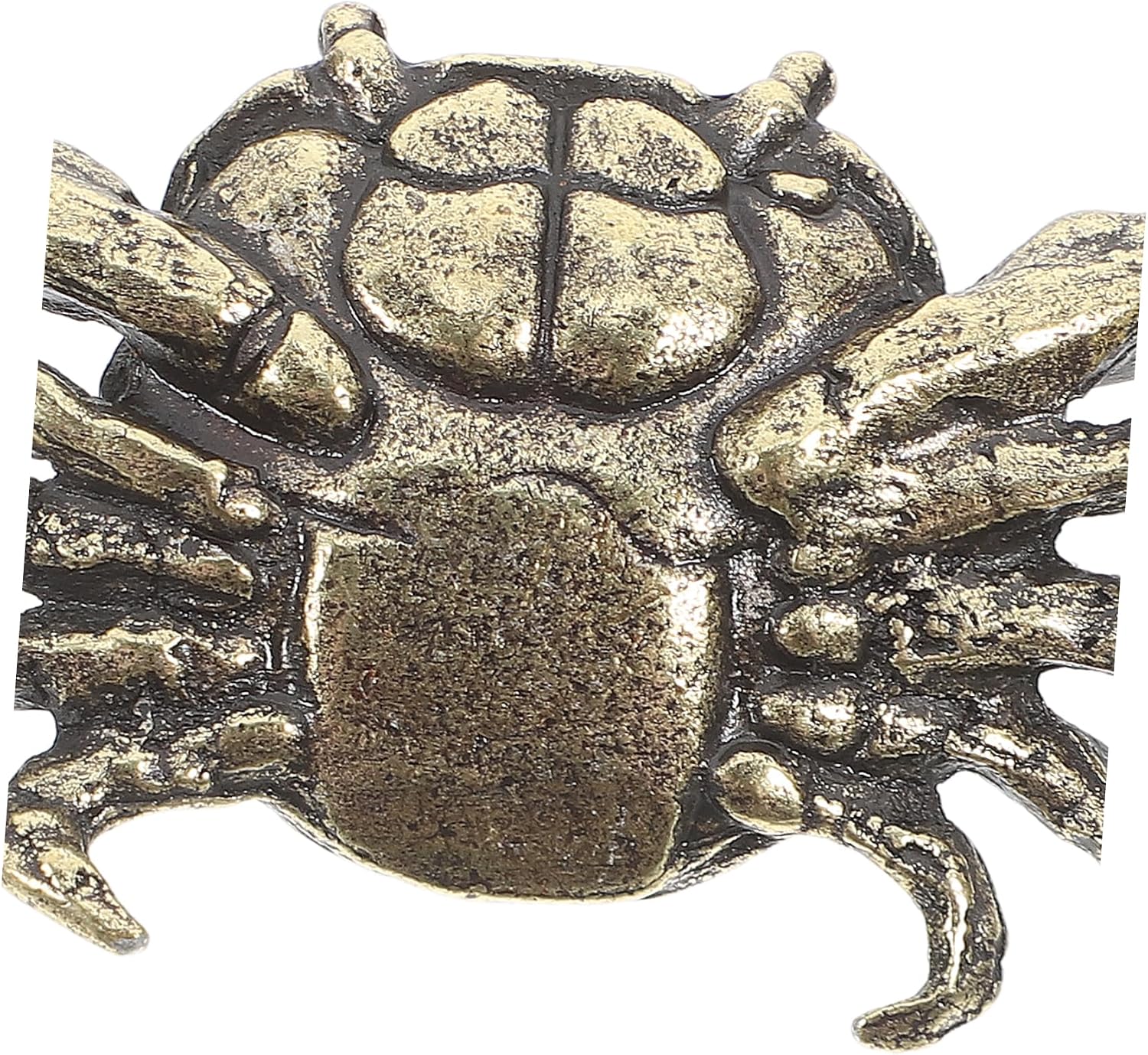 ERINGOGO Weightlifting Crab Desk Pen Holder Vintage Decorative Crab Figurine for Cute Desk Ornaments and Functional Stationery Storage for Office and Home Decor image 3