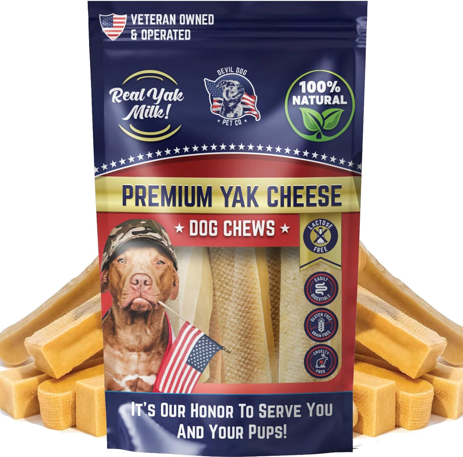 Devil Dog Himalayan Yak Cheese Dog Chews (Large) - 3 Pack