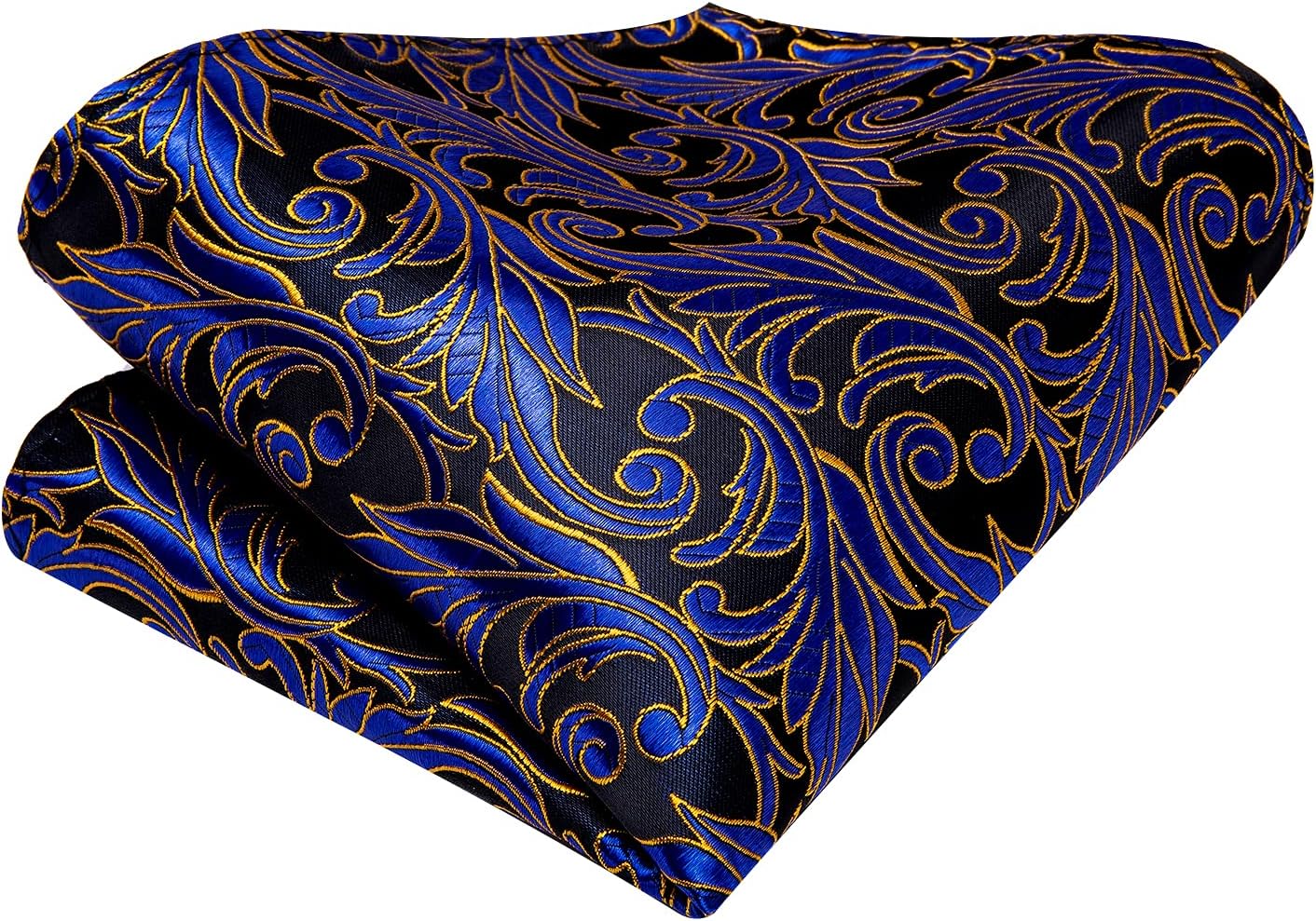 Hi-Tie Mens Paisley Floral Striped Ties Set Silk Necktie and Lapel Pin for Men Pocket Square Cufflinks Set Business Wedding - Image 5