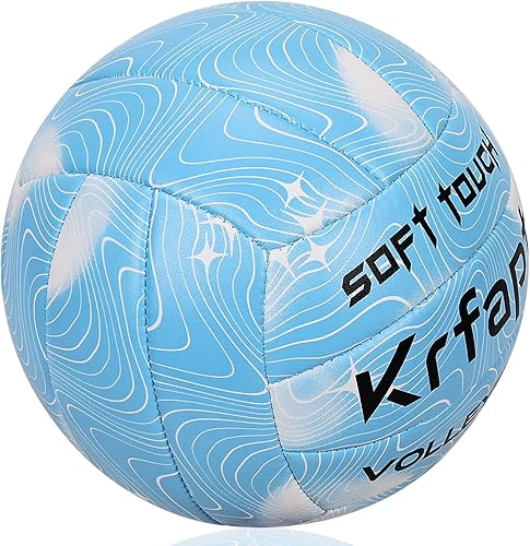 Vista 14 de Voleibol tamaño oficial 5, pelotas de voleibol suaves para juegos de playa en interiores y exteriores (pezones y estrellas)
