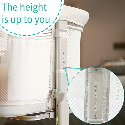 Miniatura 3 de AMKE Moisés de bebé, cuna de noche para bebé, cuna portátil de malla para un sueño seguro, ajustable y segura para bebé, recién nacido, niña y niño