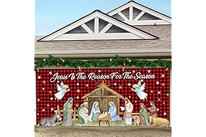 Christmas Nativity Garage Door Cover: An Enchanting Tapestry Adorning Your Gateway