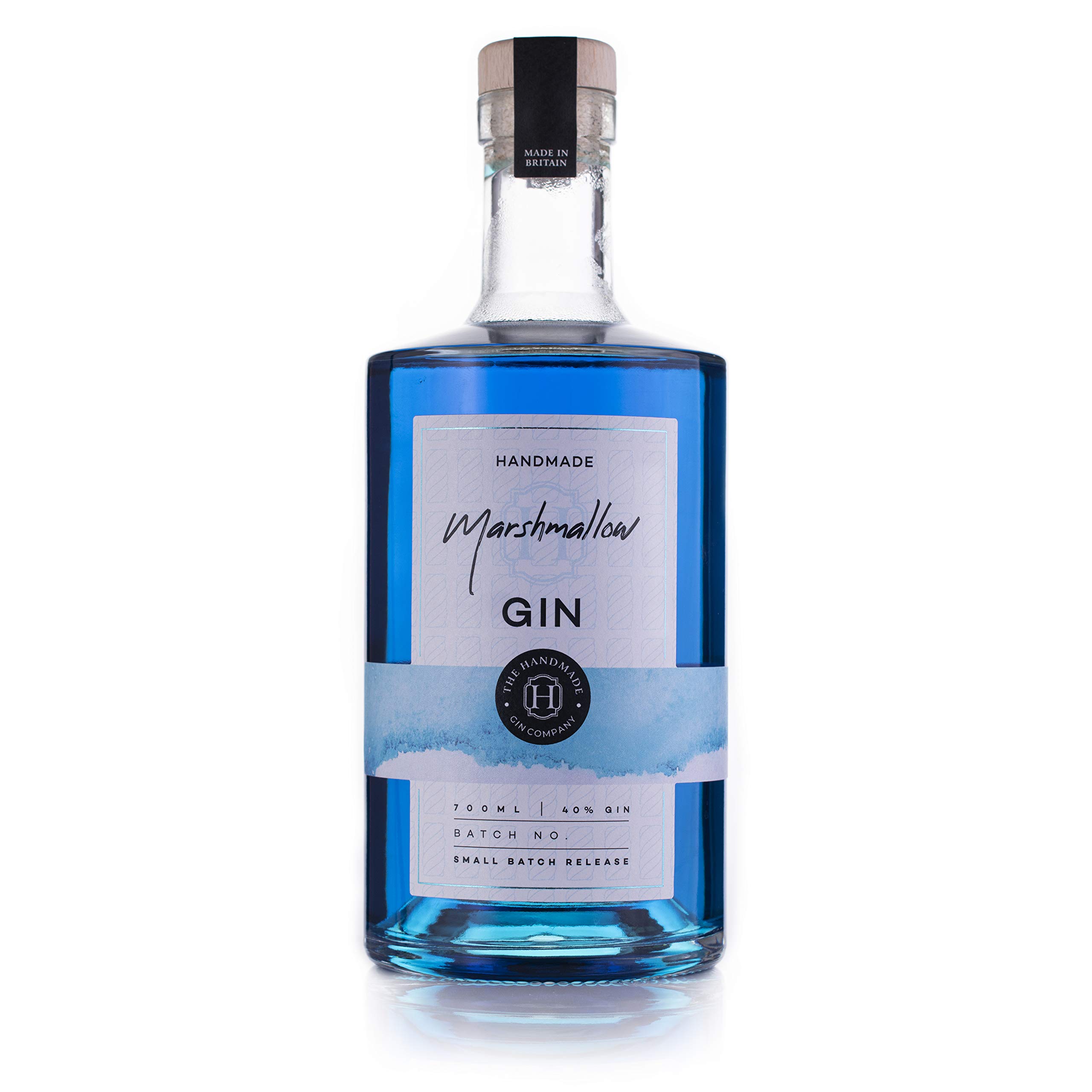 Marshmallow Handmade Gin 70cl - Premium Blue Craft Gin - 40% ABV