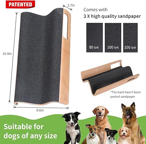 Miniatura 4 de Almohadilla para rascar en forma de M para uñas, lima de uñas de perro, juguete para el mantenimiento de uñas de perro, uñas laterales acortadas