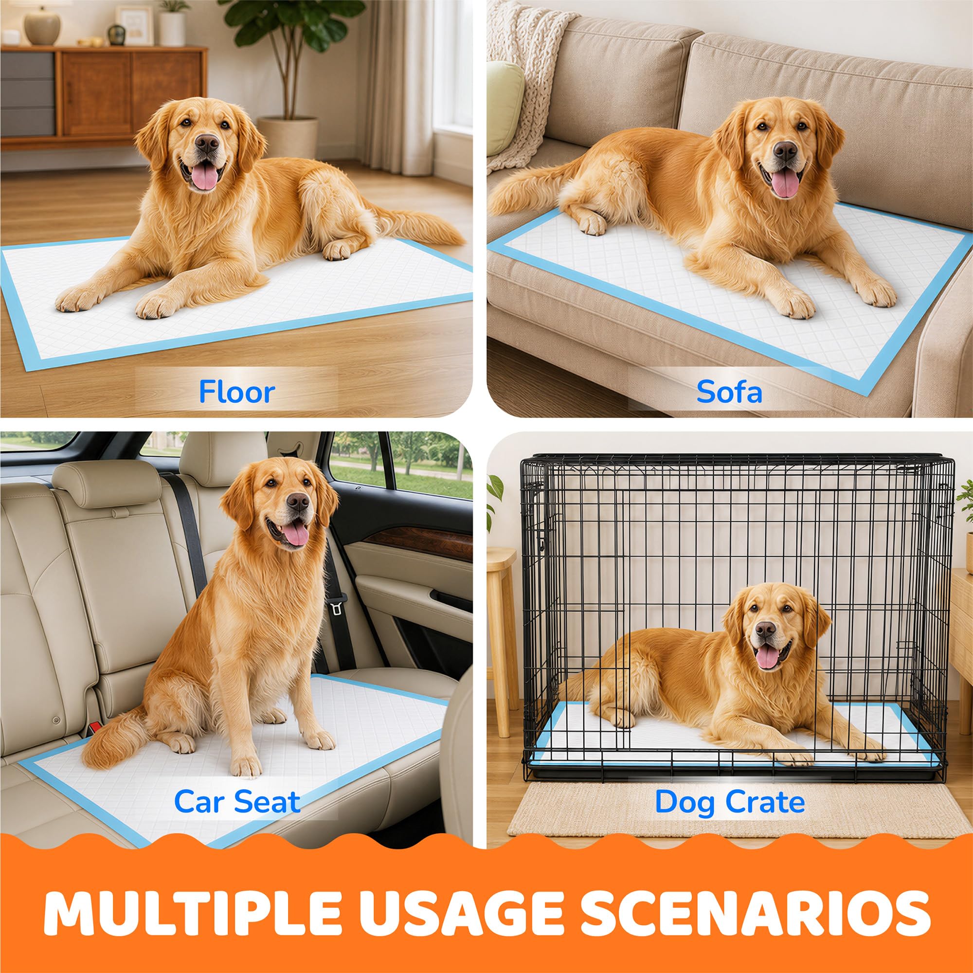 Large Puppy Pads - Super Absorbent Training Pads -7