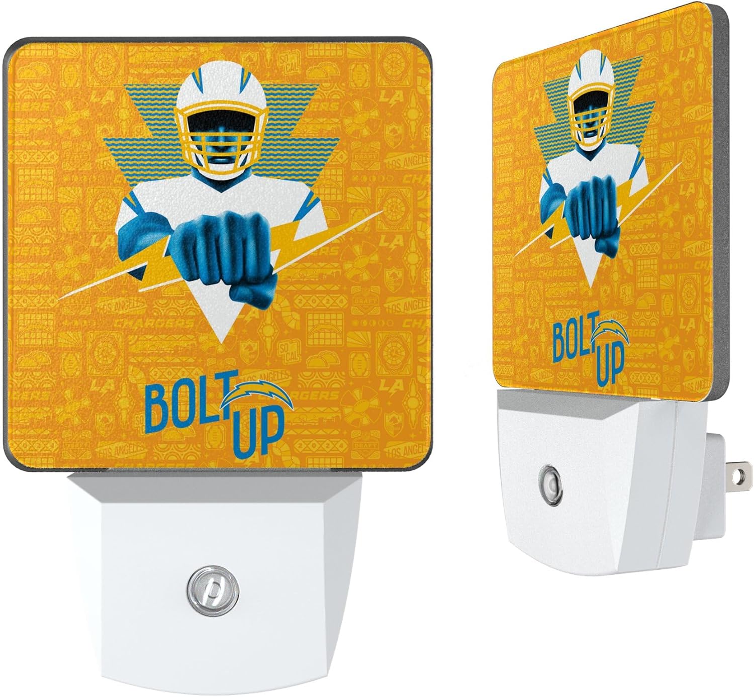Keyscaper Los Angeles Chargers 2024 Illustrated Limited Edition Nightlight Two-Pack