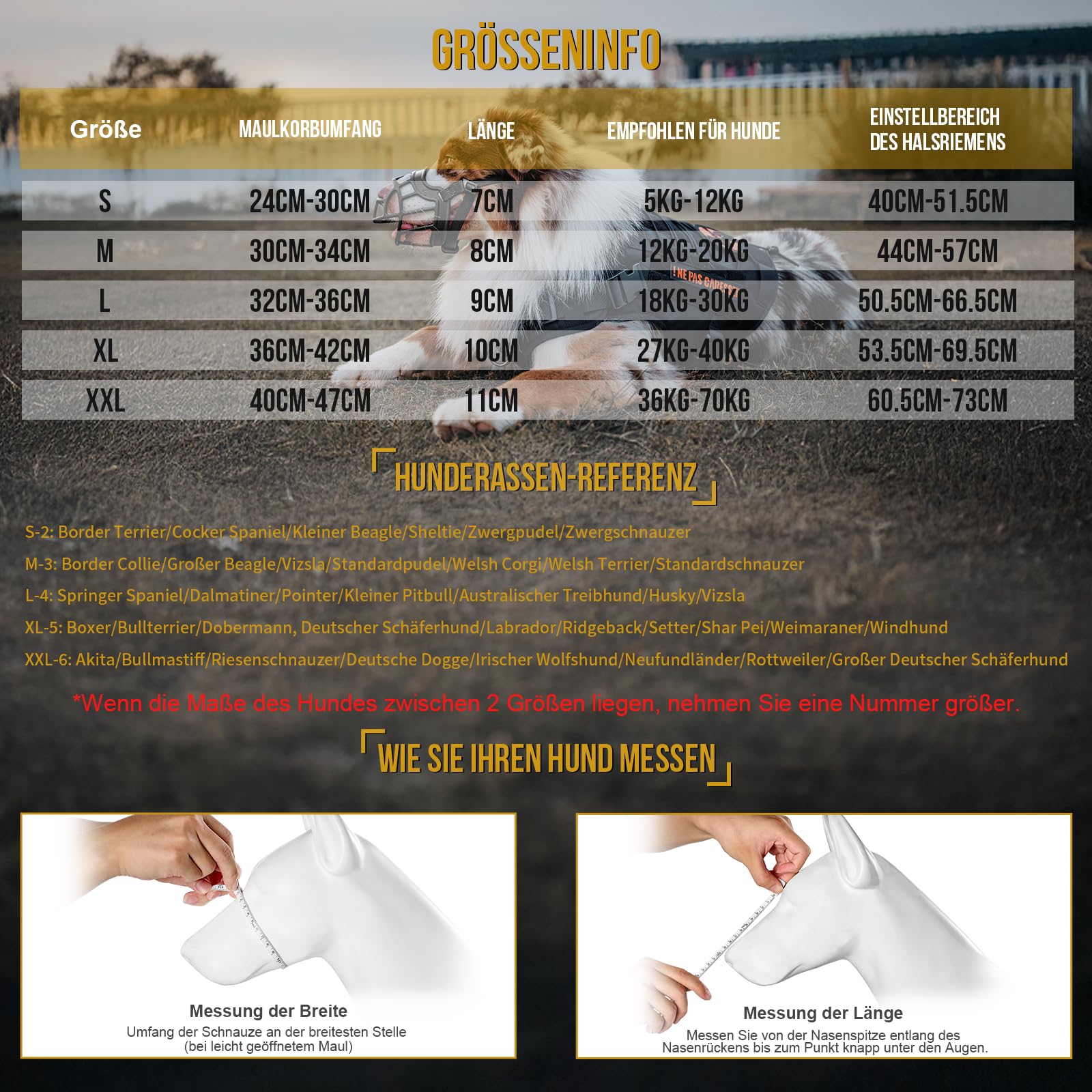 OneTigris Muselière souple pour chiens en caoutchouc résistant avec sangle réglable Convient pour les chiens de moyenne et grande taille Prévention des aboiements et morsures - Taille XL (5)