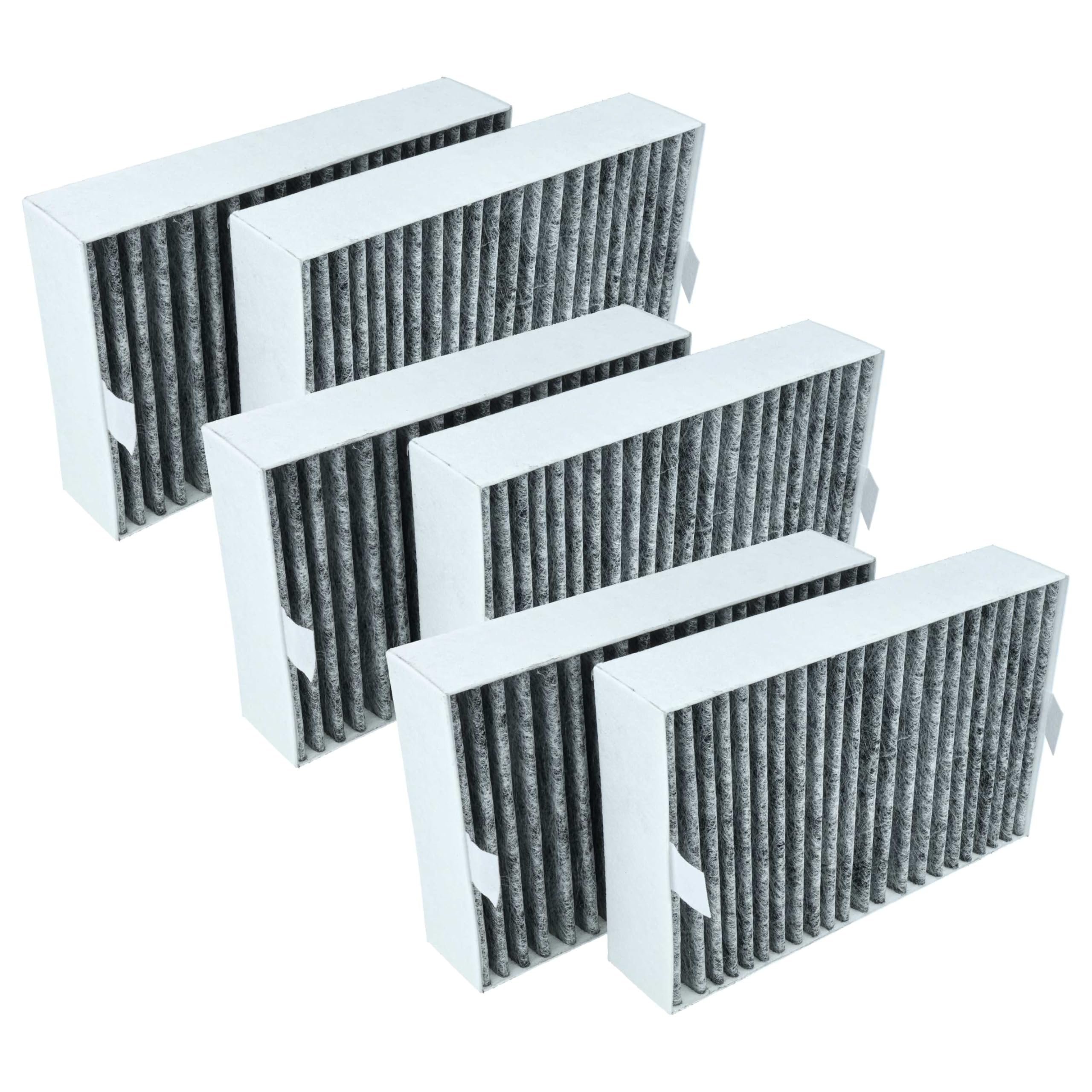 vhbw 6 x filtr z węglem aktywnym kompatybilny z Miele DAS 8x30, DUU 151, DKFS 31-P, DAS8930, DAS8630, DAS 4x40 okapy kuchenne