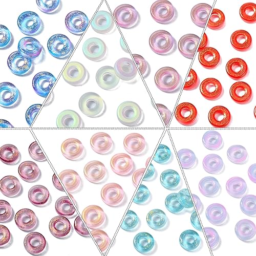 DanLingJewelry 160 cuentas redondas de 8 colores para hacer joyas y pulseras