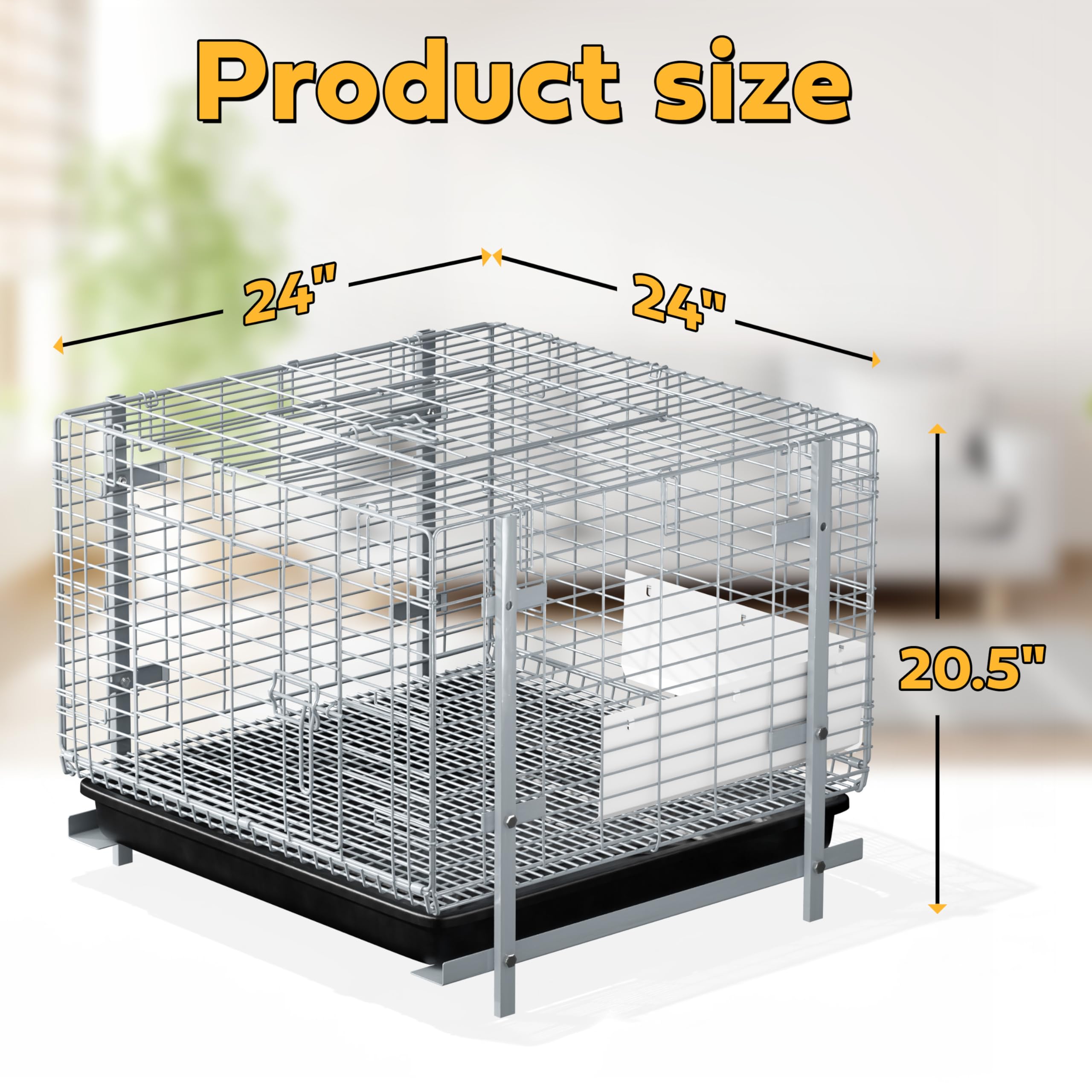 Amazon.com : HOMESTEAD Rabbit Cage with Pull-Out Tray – 24 Inch