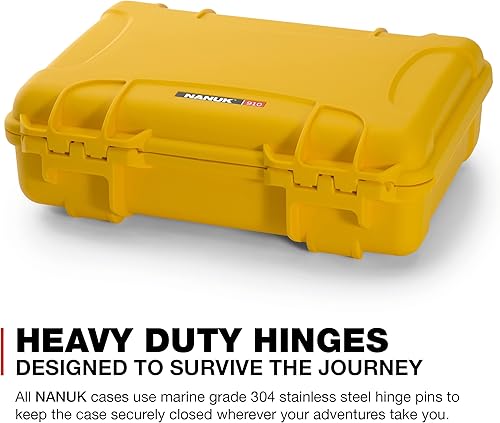 Miniatura 10 de Nanuk 910 - Funda rígida impermeable con inserto de espuma para cuatro GoPro Hero 9 y 10, color amarillo (910-4GOPH94)