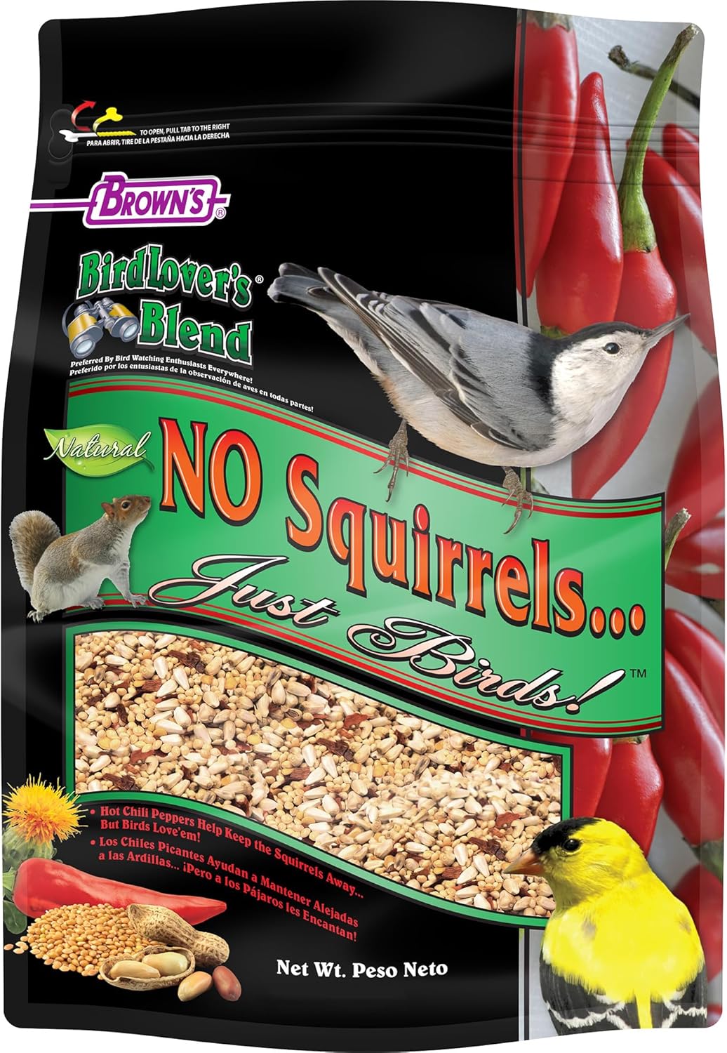 F.M.Brown's Bird Lover's Blend No Squirrels…Just Birds! Food, 10 lb