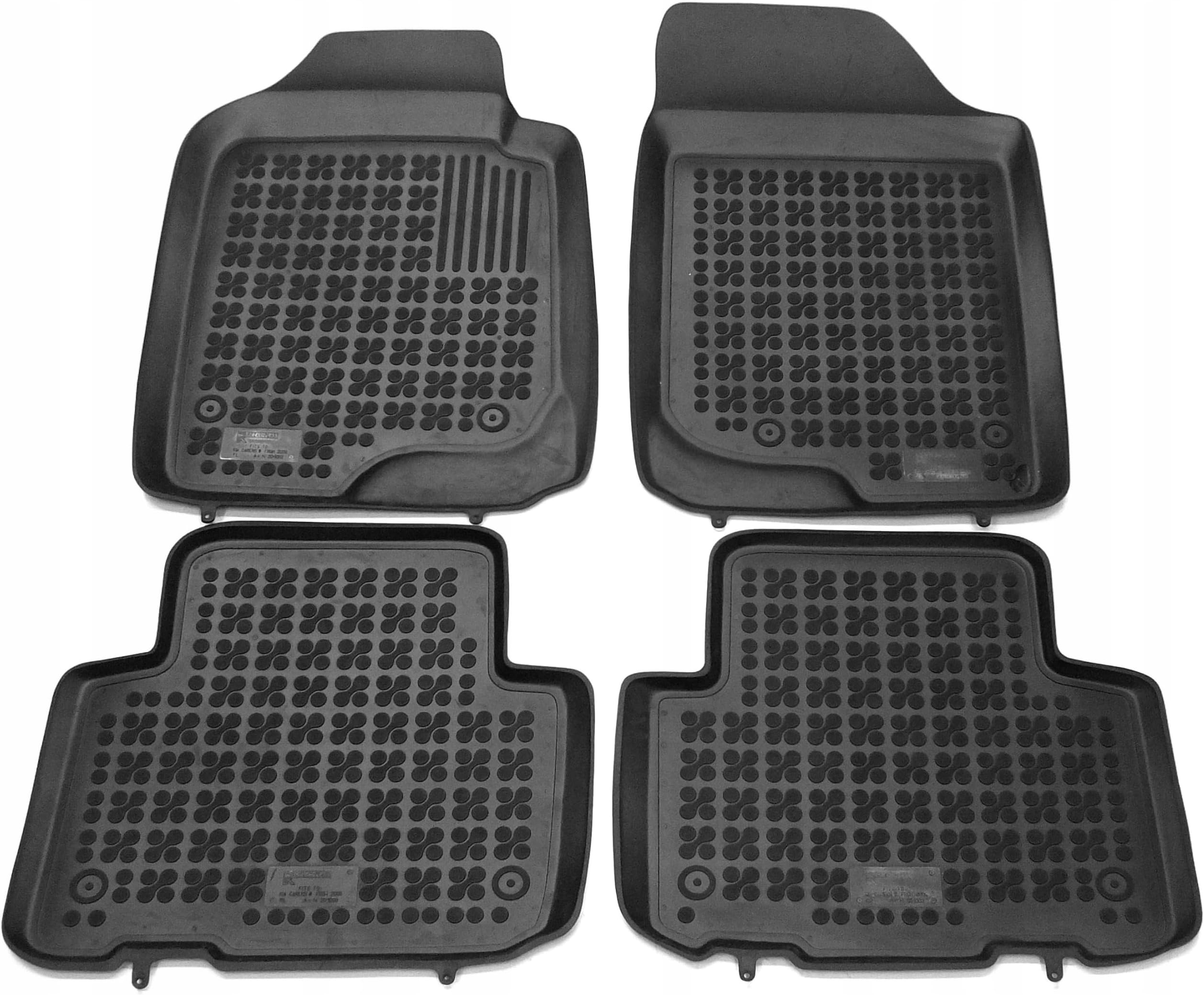 Premium Rubber Floor Liners Compatible with 2007 2008 2009 2010 Kia Rondo Floor Mats Waterproof Custom Car Mats All Weather Odorless Tailored Car Accessories Black