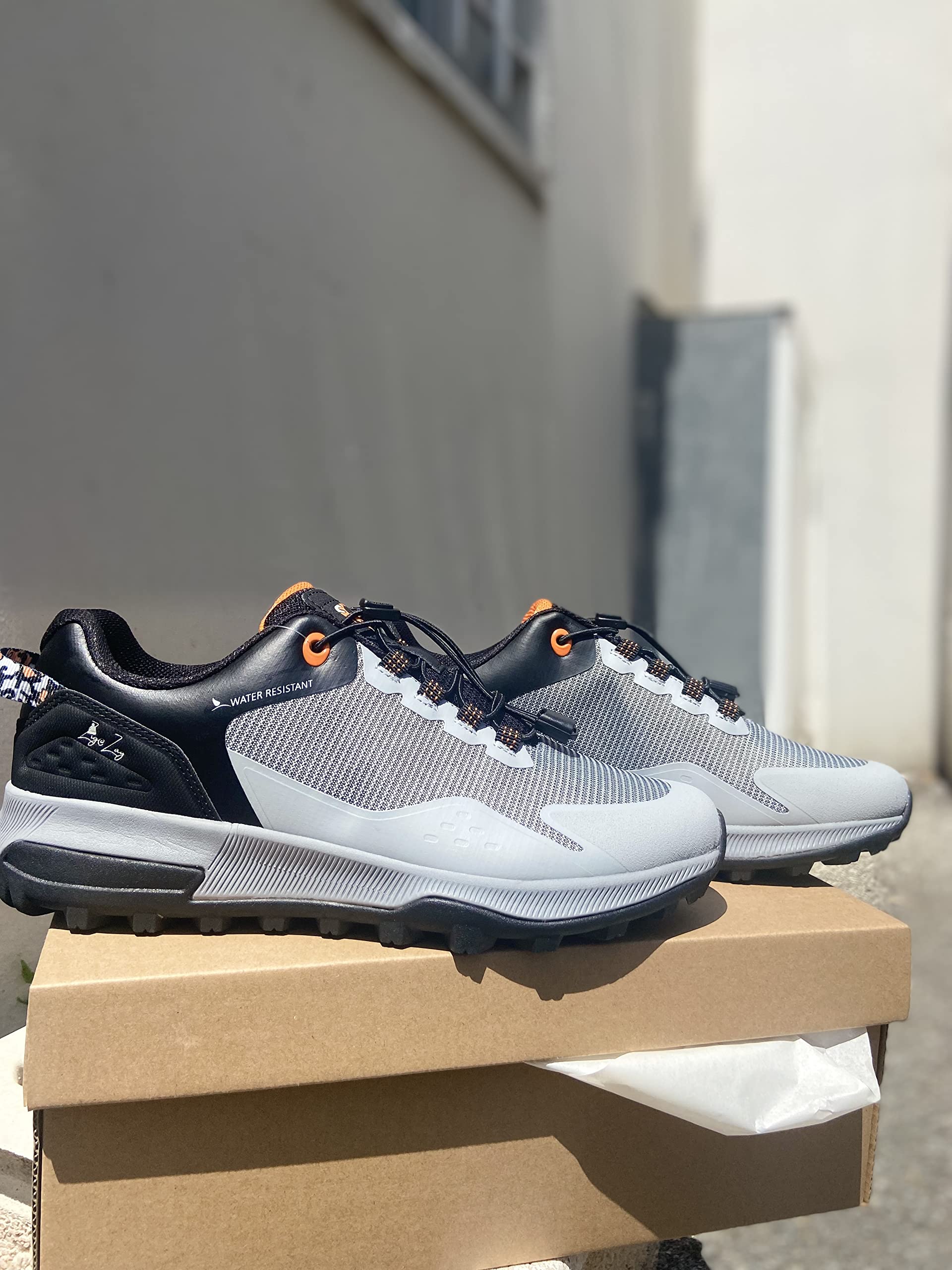 KGS Buty trekkingowe/wspinaczkowe H/F - antypoślizgowe wodoodporne buty do biegania - Komfort i trwałość - niebieskie, Szary, 42 EU