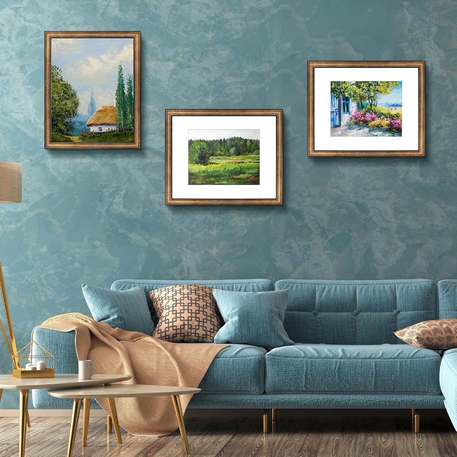 Golden State Art, 16x20 Vintage Ornate Finish Photo Frame with White Mat for 11x14 Picture. Color: Dark Gold-Brown - Image 8