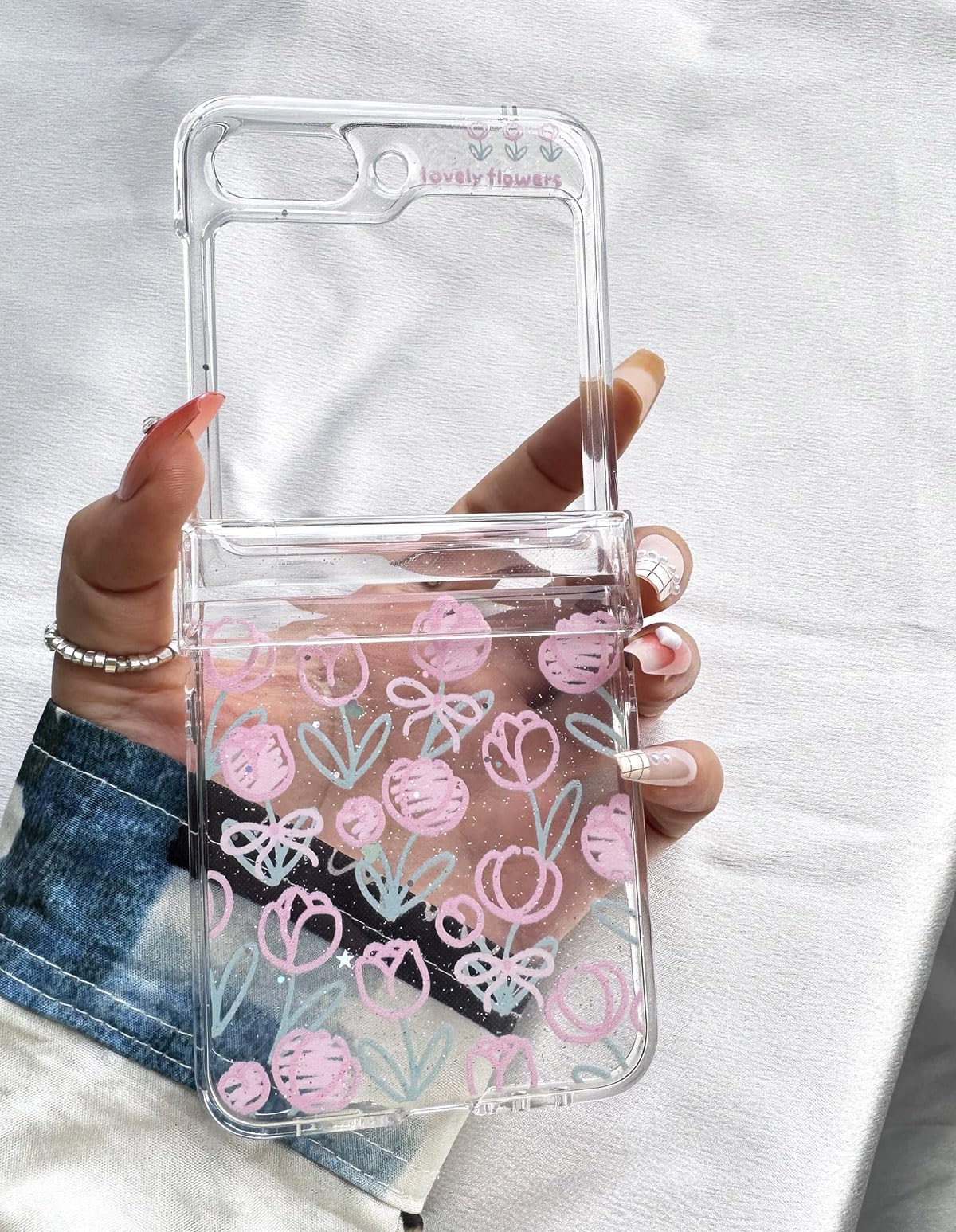 Amazon.com: GO-VOLMON Cute Woman Case for Samsung Galaxy Z Flip 6