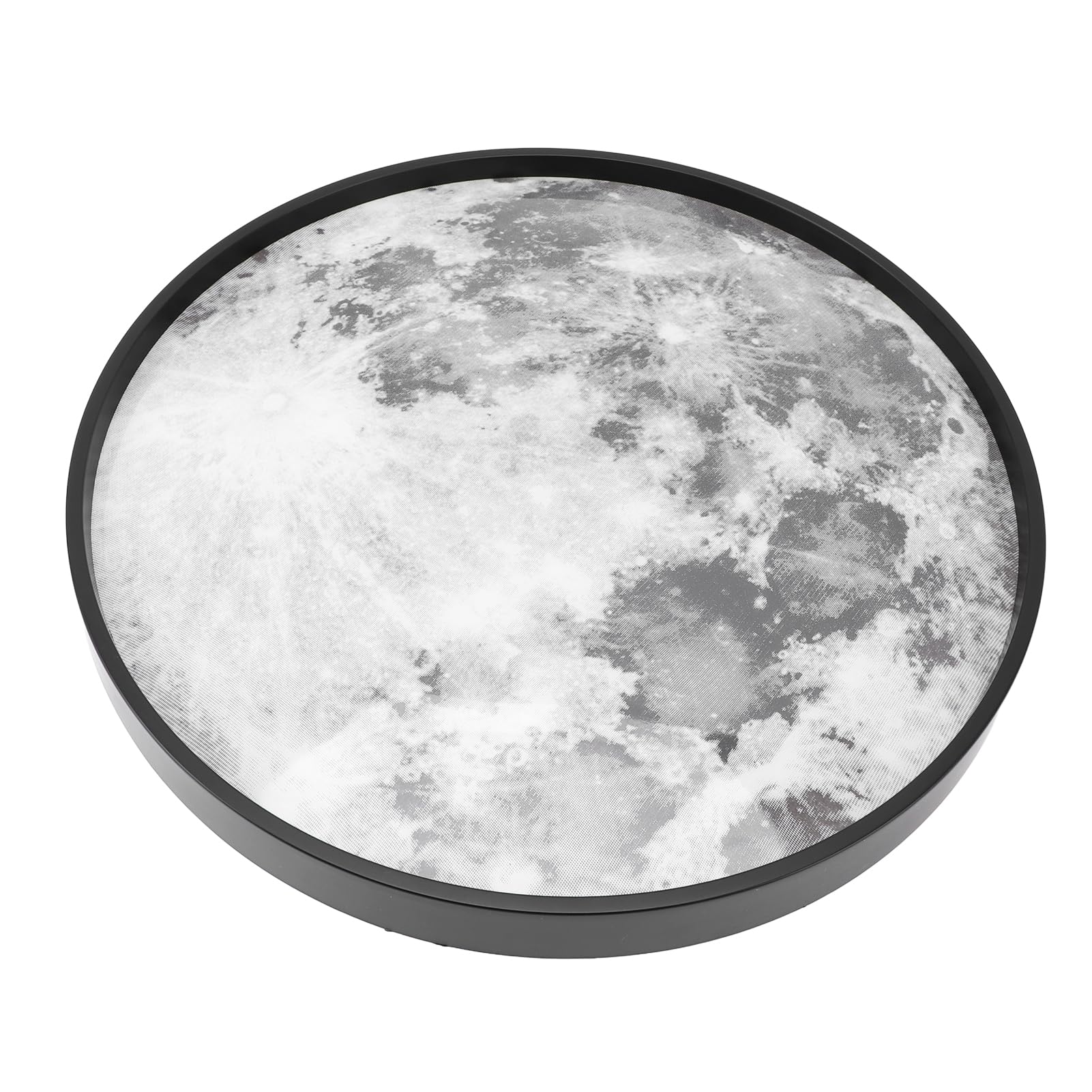 Sufitowa Moon, Funkcja Pamięci z możliwością Płynnego Przyciemniania, Sufitowa do Montażu Podtynkowego, LED z aplikacją i Pilotem do Sypialni, Kuchni, Salonów (BLACK)