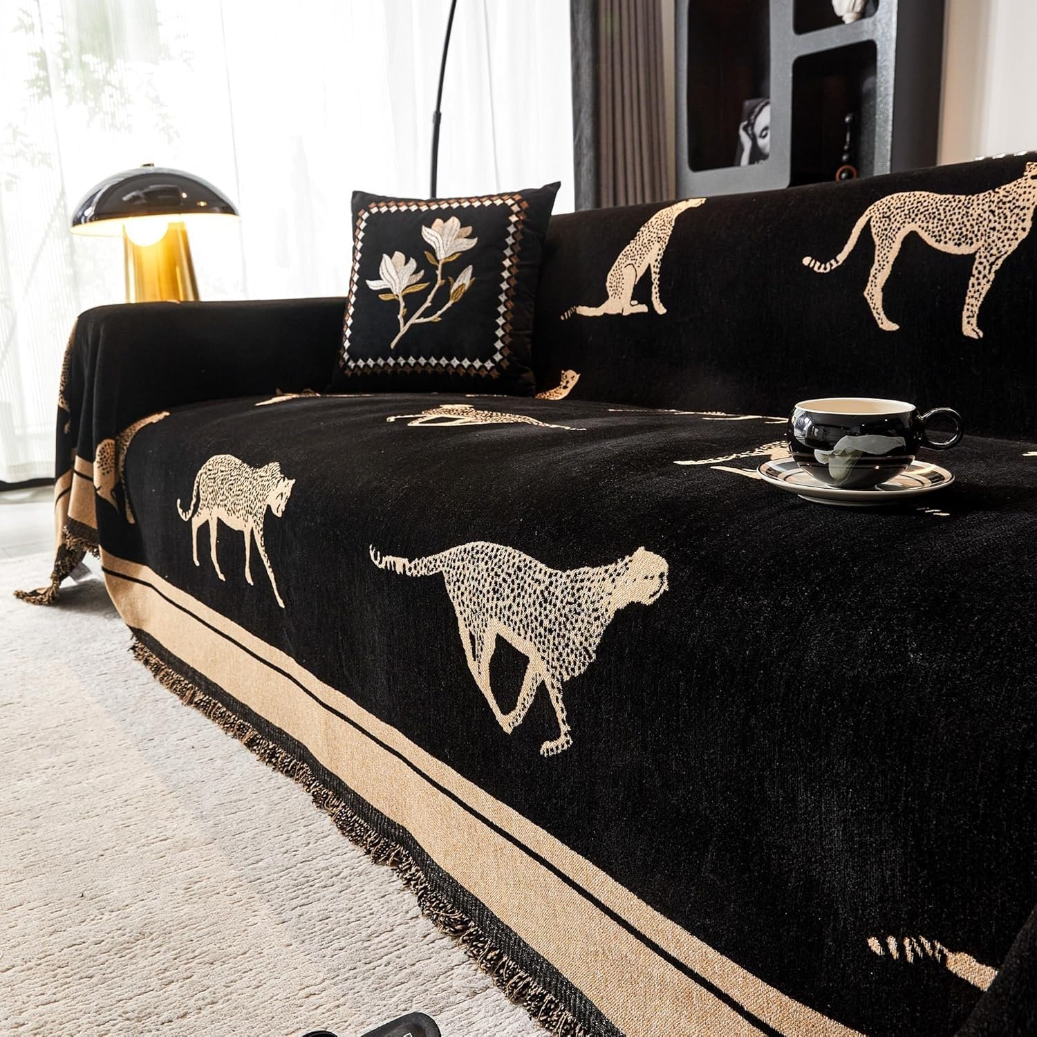 Housse de canapé anti-rayures lavable et double face pour chien