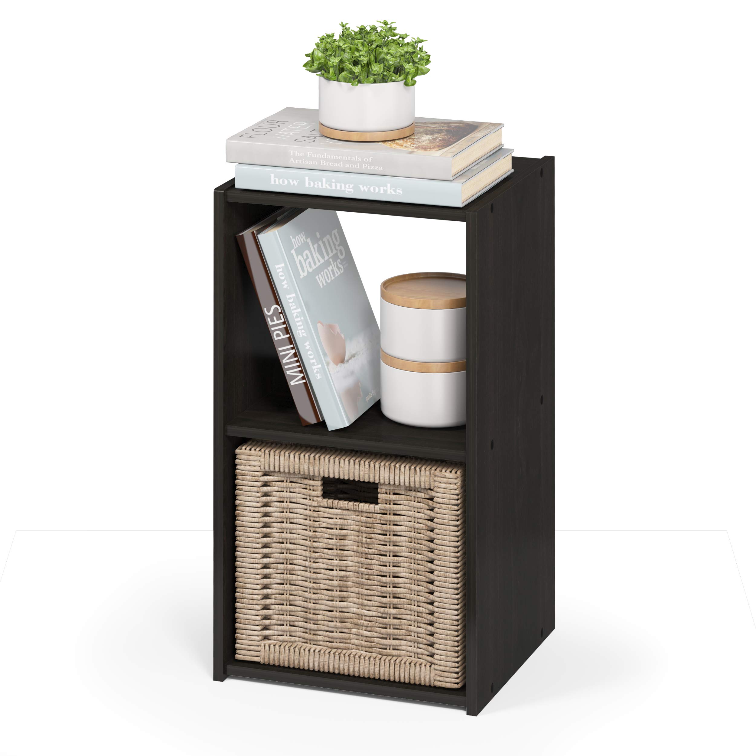 Amazon.com: Furinno Pelli Cubic Storage Cabinet, 2x1, Espresso