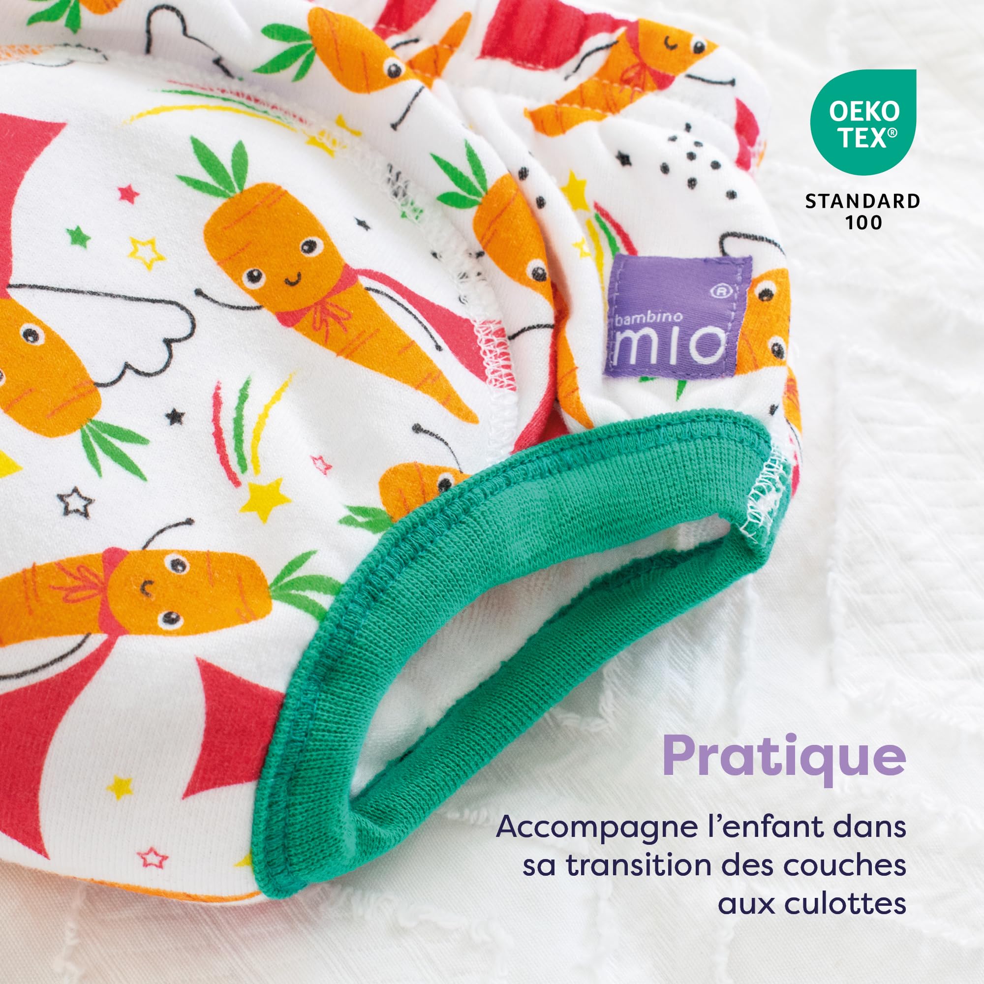 Bambino Mio, Culotte d'apprentissage Lavable, unisexe, pour garçons et filles, Lot de 3