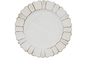 Exquisite Scalloped Ruffled Charger Plates (Set of 4)