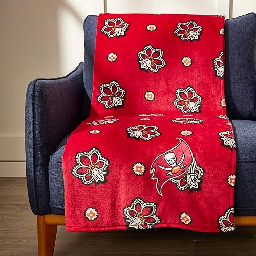 Vista 43 de Vera Bradley - Manta de felpa, gris, King Azulejo Plaza,Java azul marino y blanco,Floral Sea Air,Macarrón Anémonas,Bachelor Buttons Azul