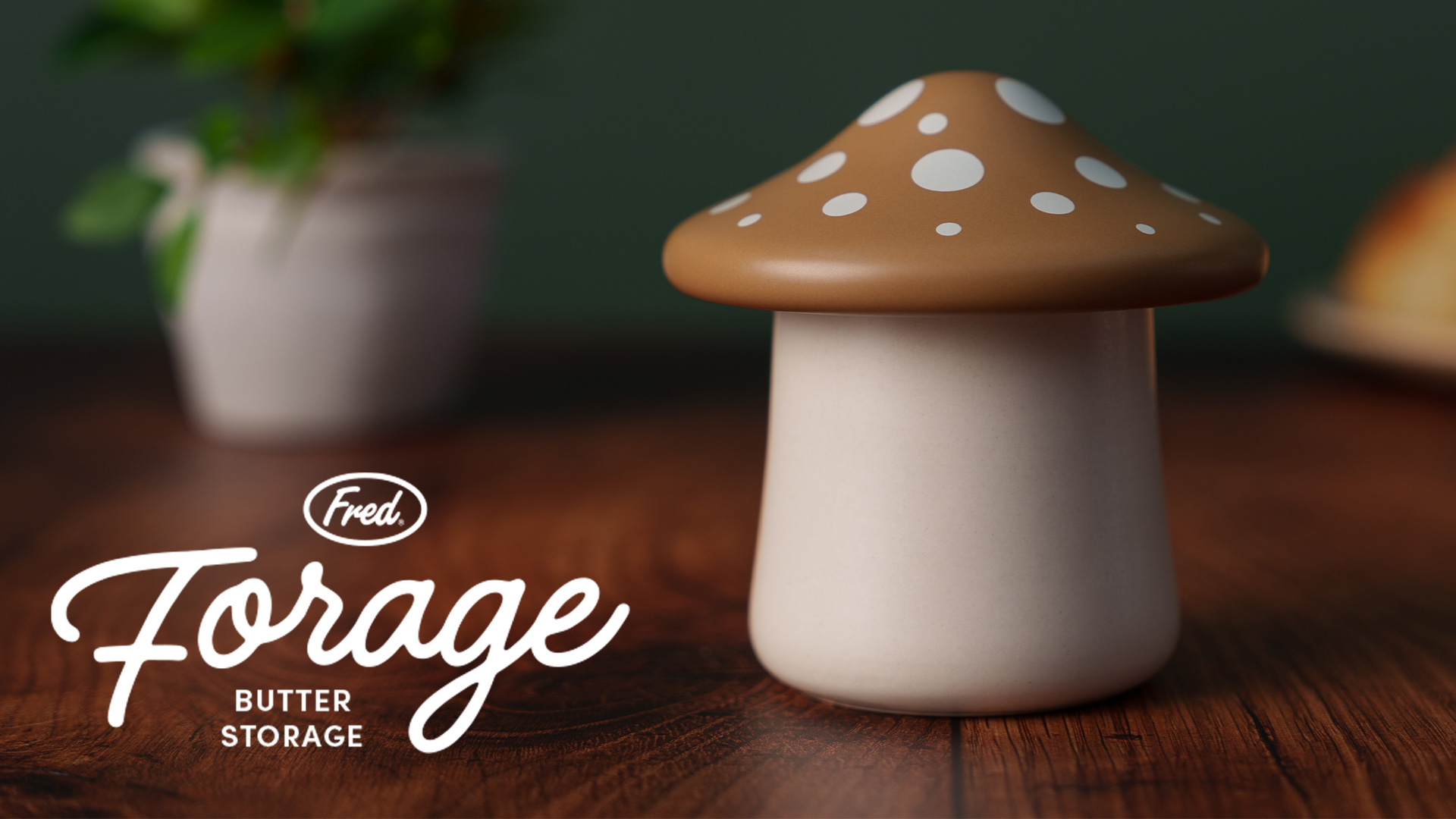 Amazon.com | Genuine Fred FORAGE Mushroom Butter Storage Container