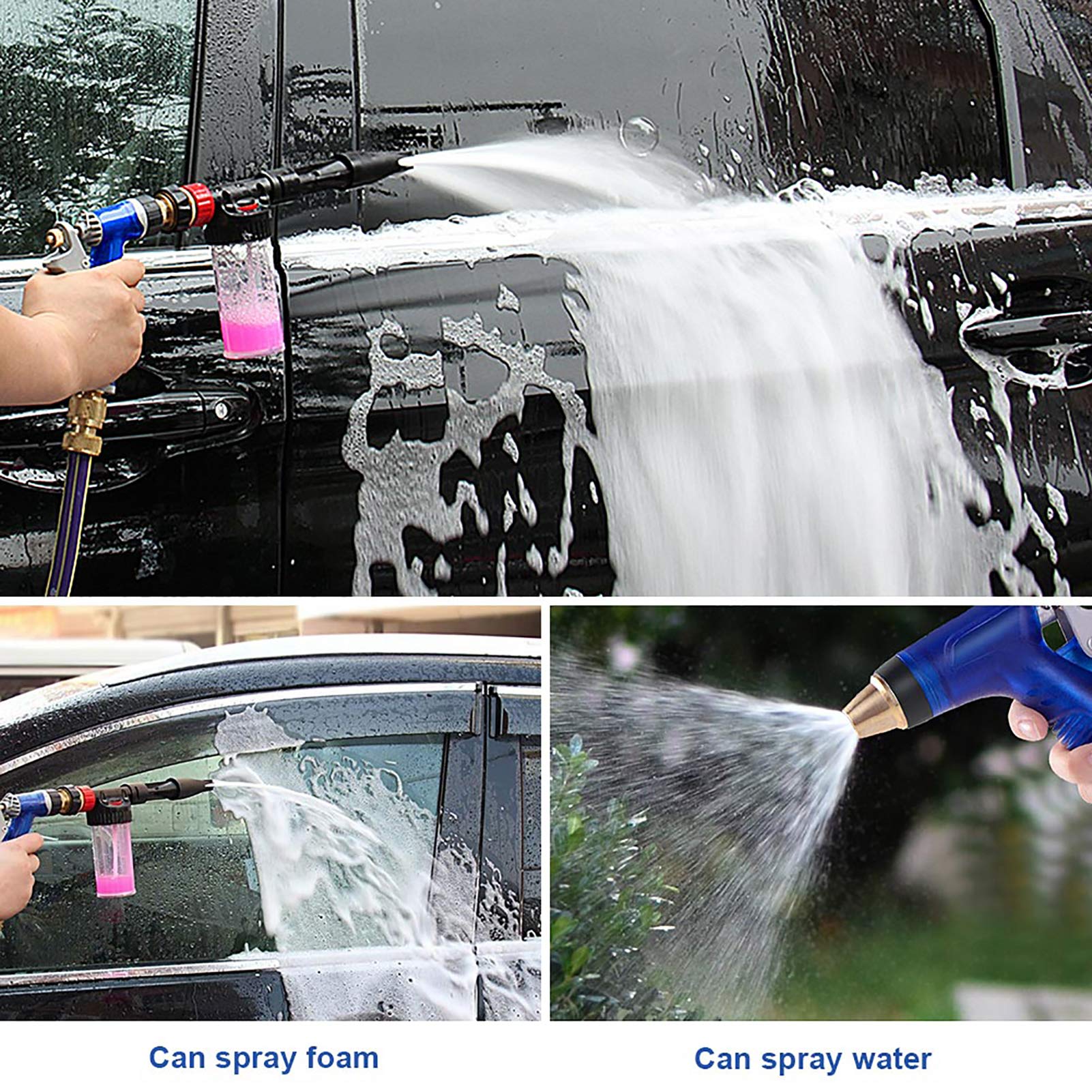 2 in 1 Spruzzatore di shampoo per sapone all'acqua per lavaggio a schiuma Foamaster per auto