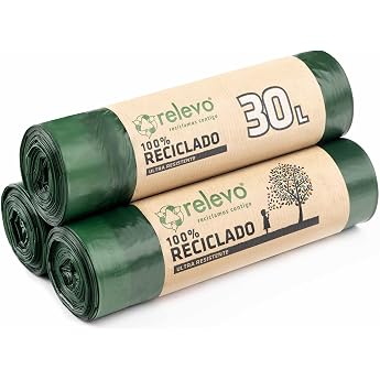relevant bin liners 30 l 100% recycled pack of 45