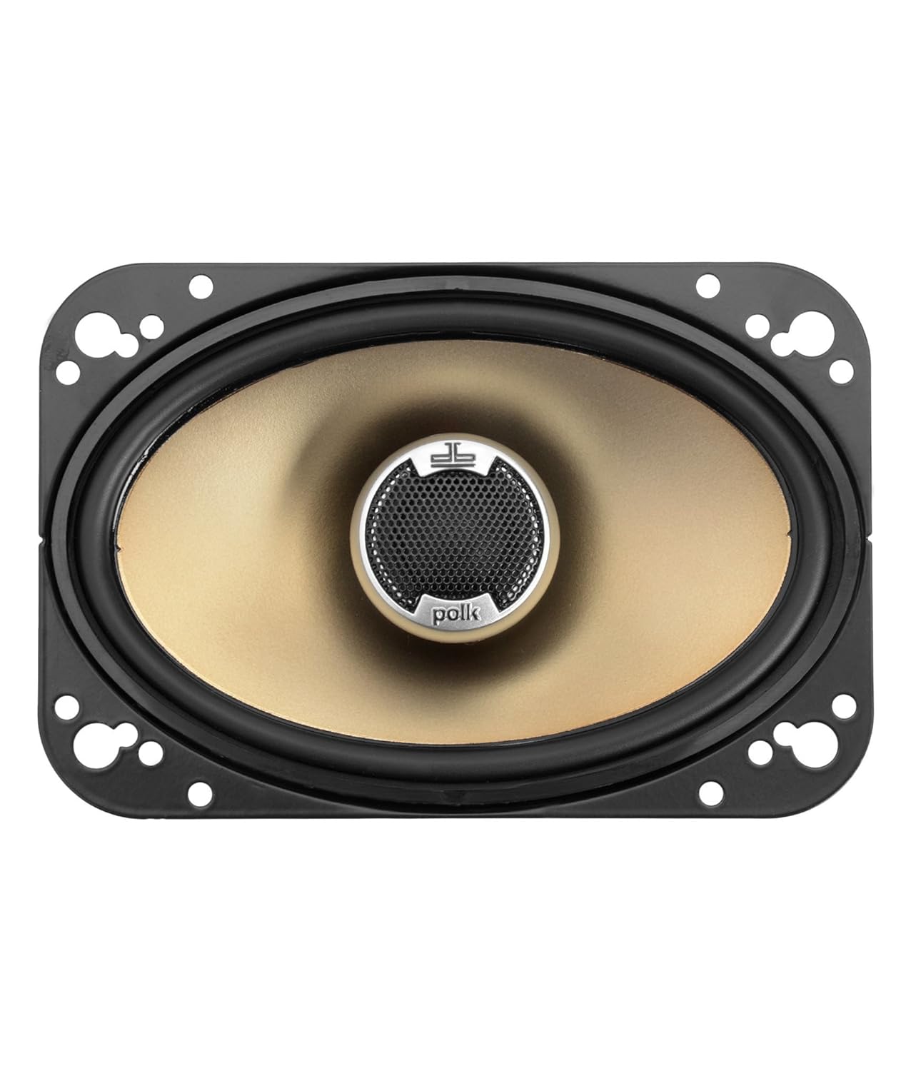 Polk Audio DB461 120 Watts Coaxial Speakers Pair (Black, 4by6Inch
