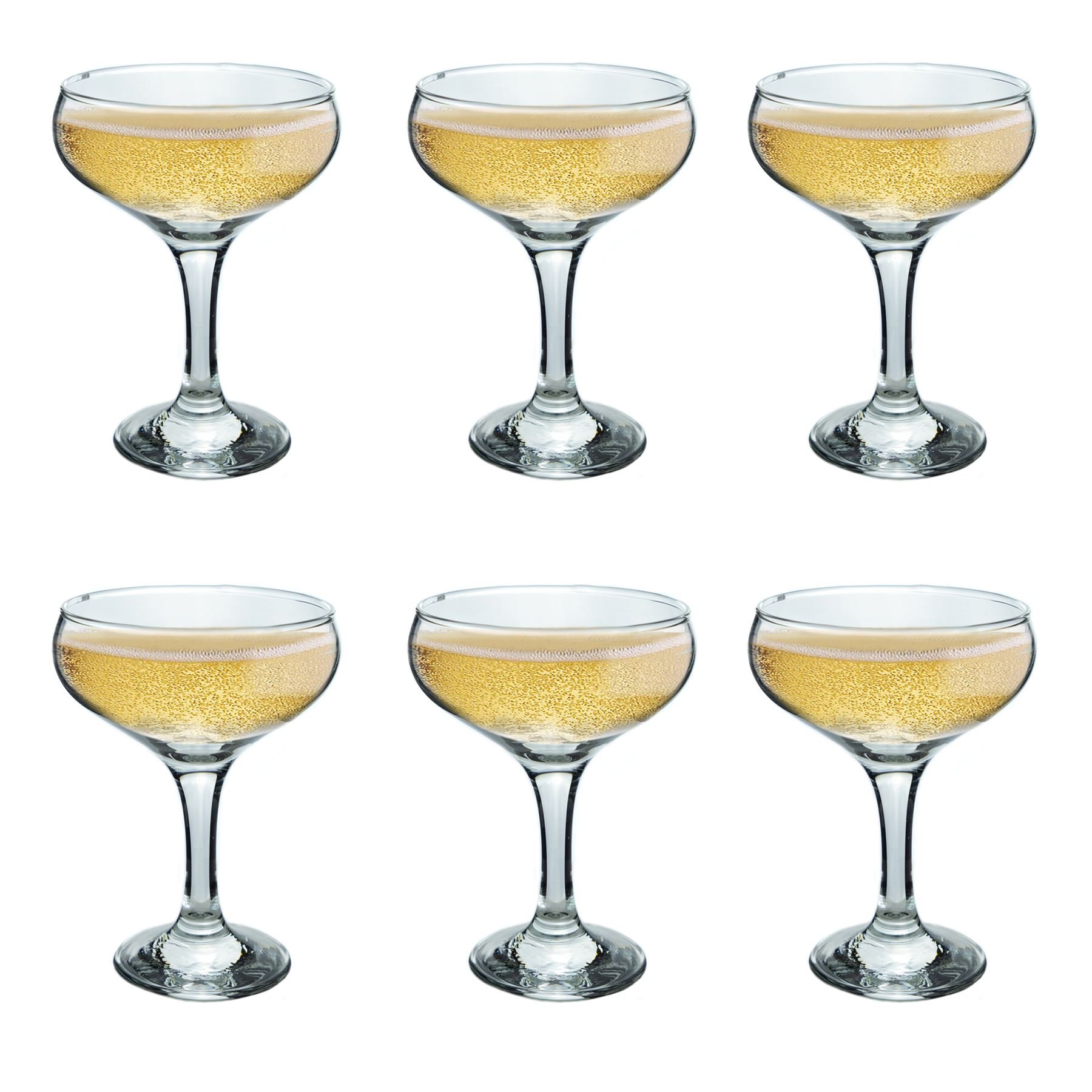Buy 6x 235ml Champagne Saucers Vintage Classic 20s Gatsby Art Deco
