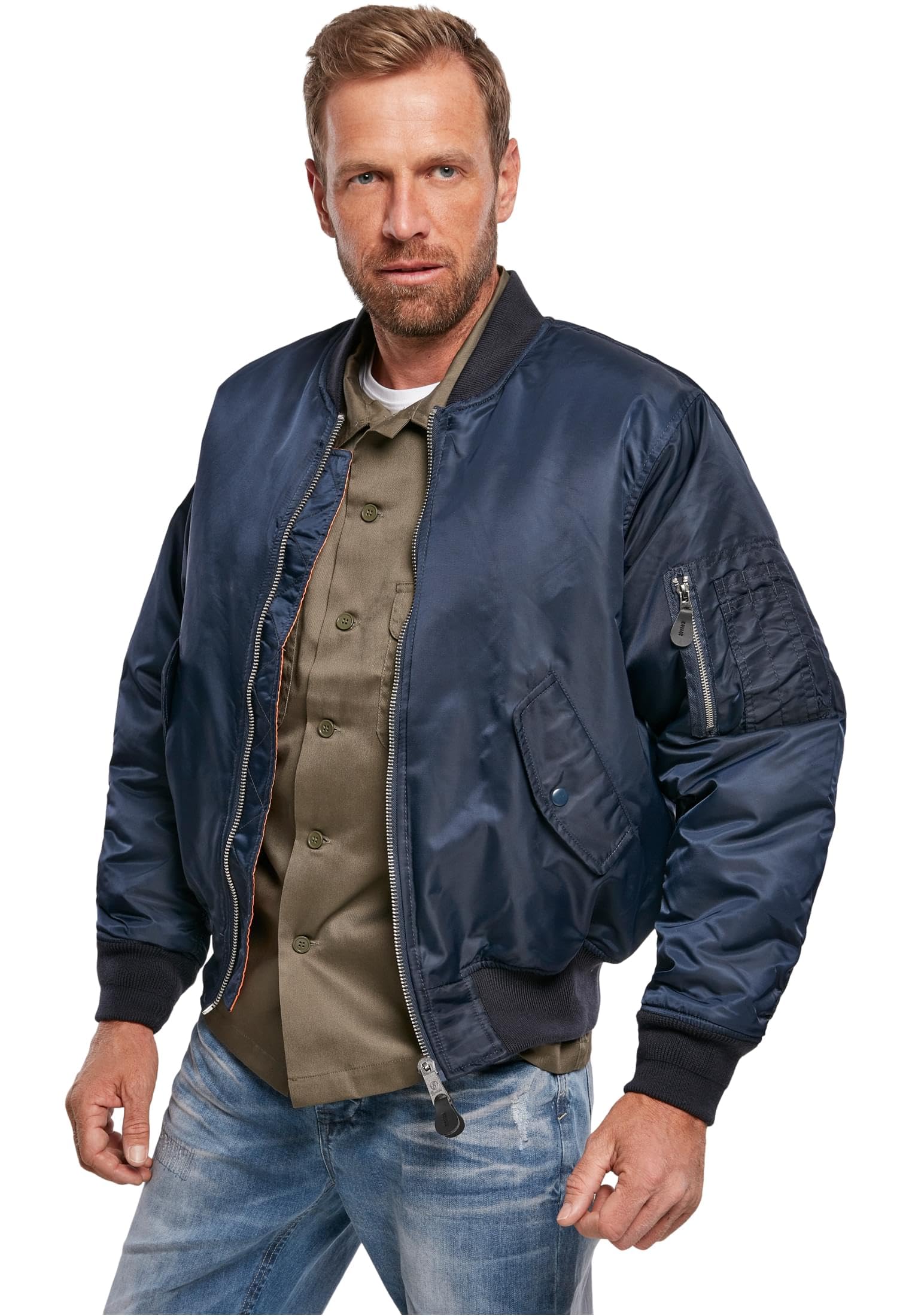 Brandit Men's Dark Blue Ma1 Classic Jacket