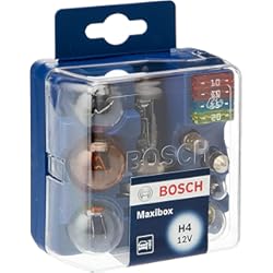 Bombillas Para Tablero Coche Bosch H4 Maxibox estuche de lámparas de repuesto, 12 V